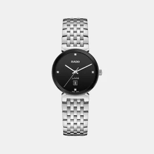 Florence Women Quartz Black Dial Analog Stainless Steel Watch R48913713