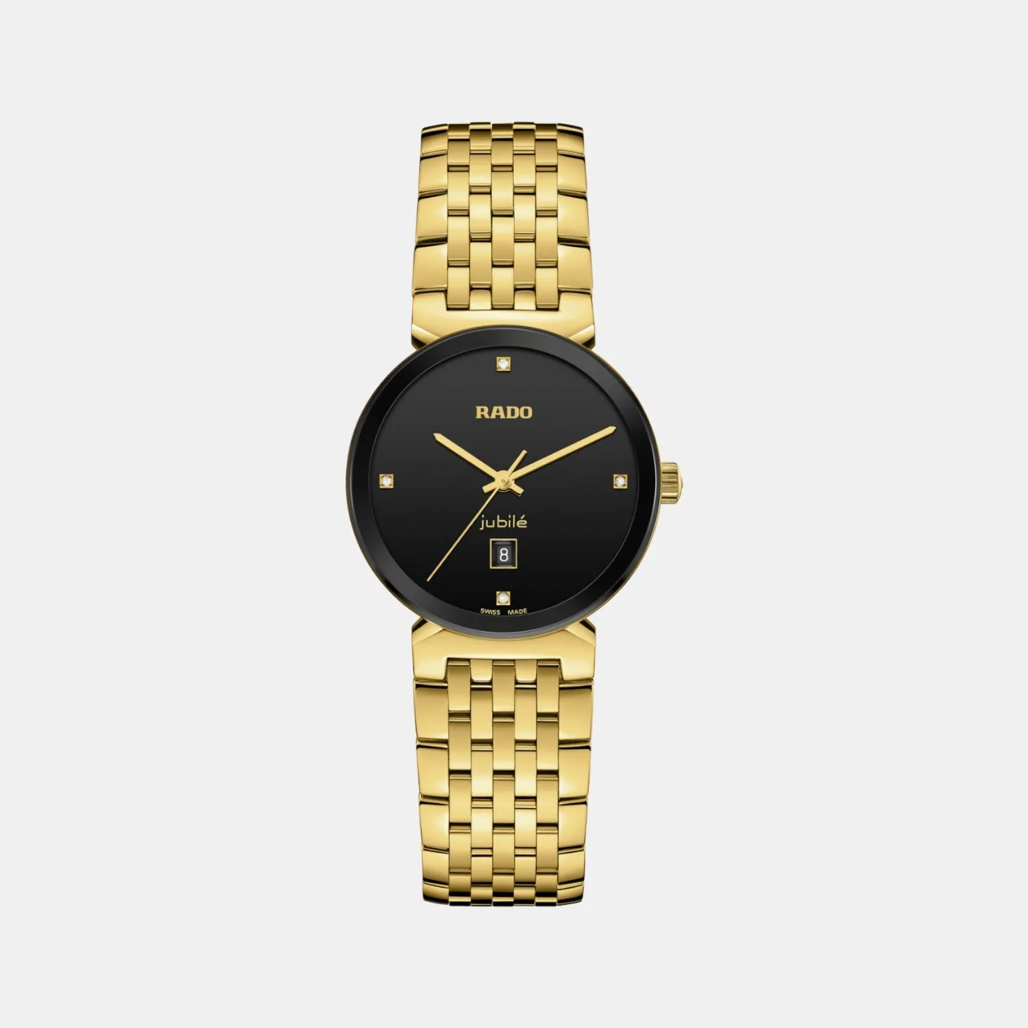 Florence Women Quartz Black Dial Analog Stainless Steel Watch R48915703