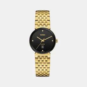Florence Women Quartz Black Dial Analog Stainless Steel Watch R48915703