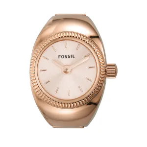 Fossil Elegance Ring Watch ES5247  Rose Gold Two-Hand Timepiece