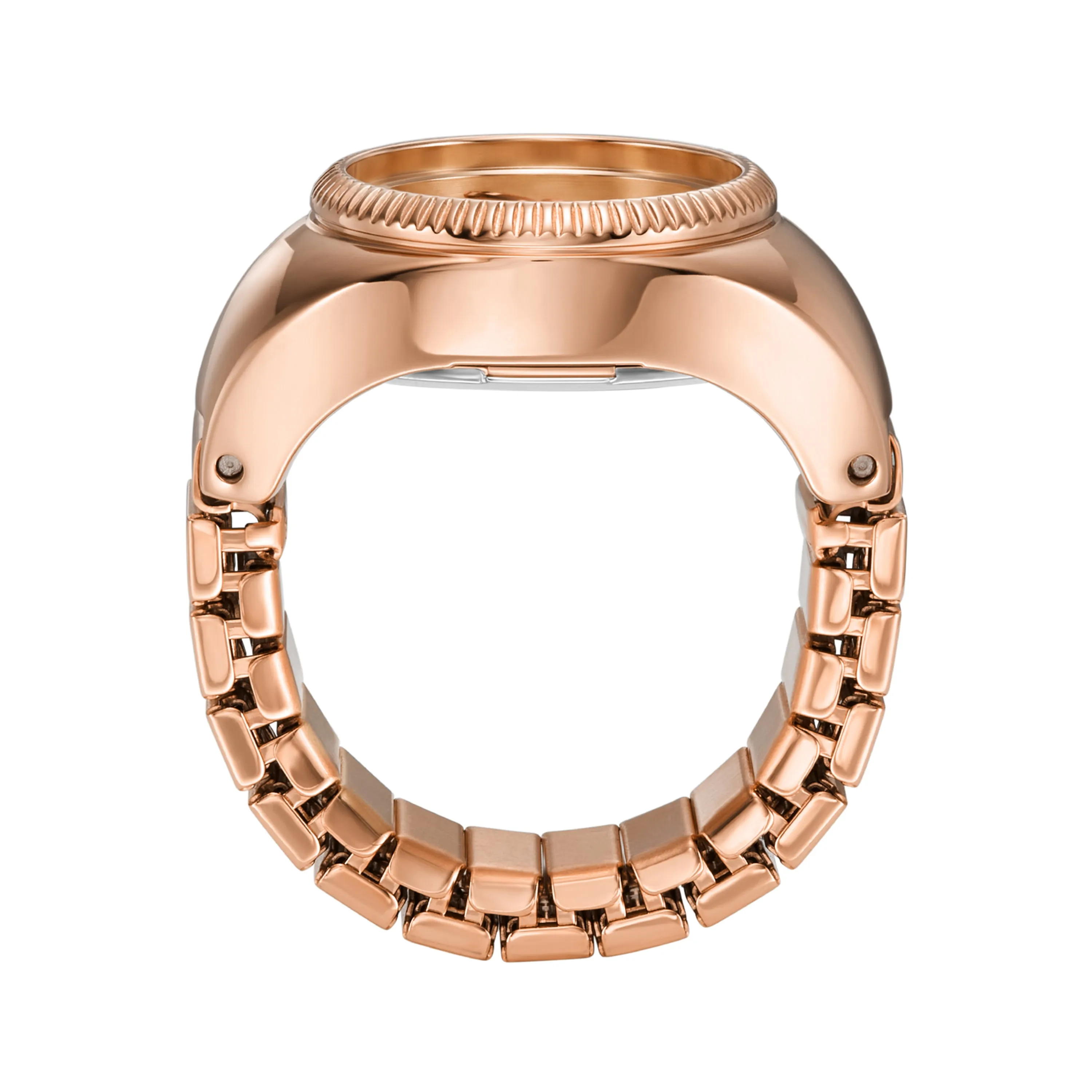 Fossil Elegance Ring Watch ES5247  Rose Gold Two-Hand Timepiece