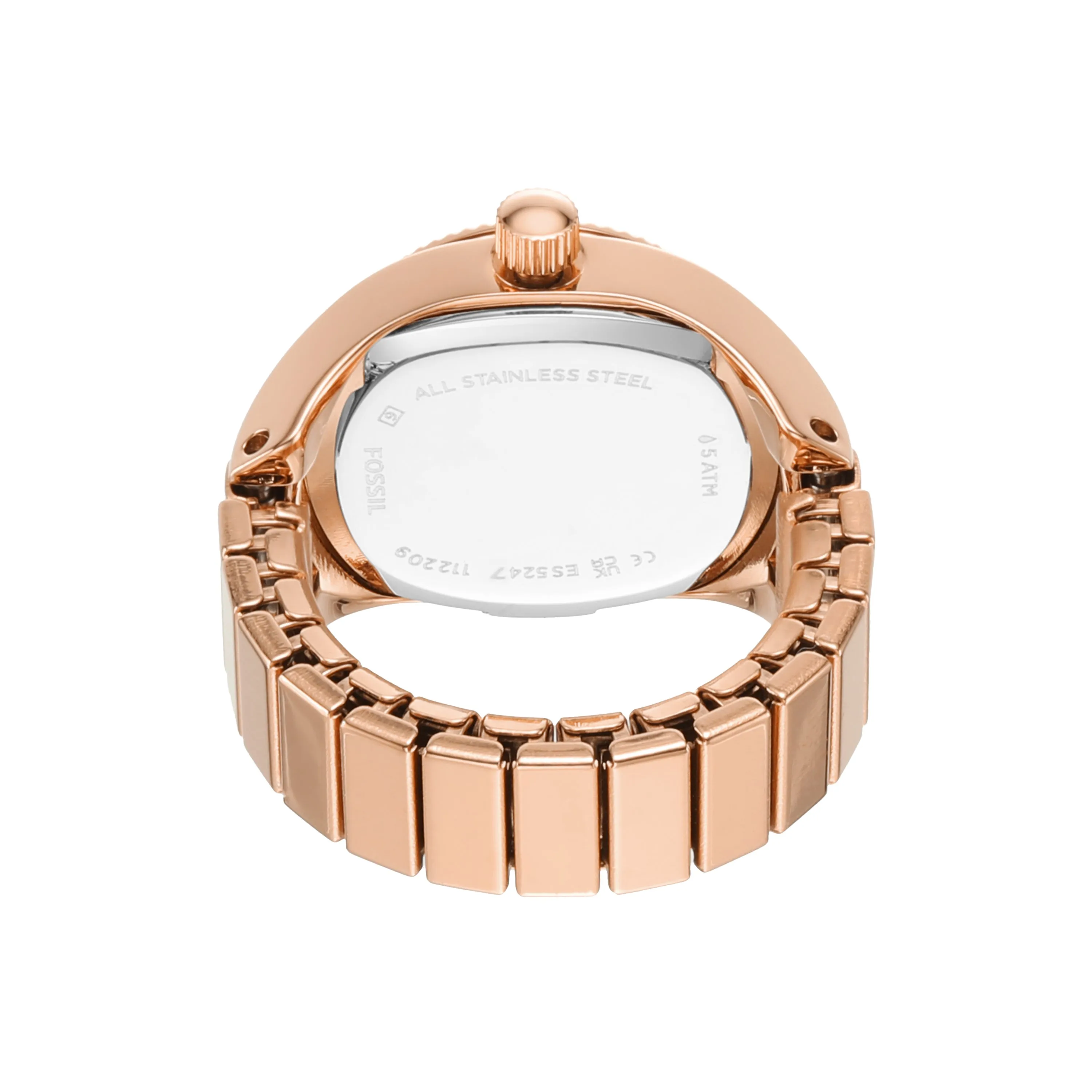 Fossil Elegance Ring Watch ES5247  Rose Gold Two-Hand Timepiece
