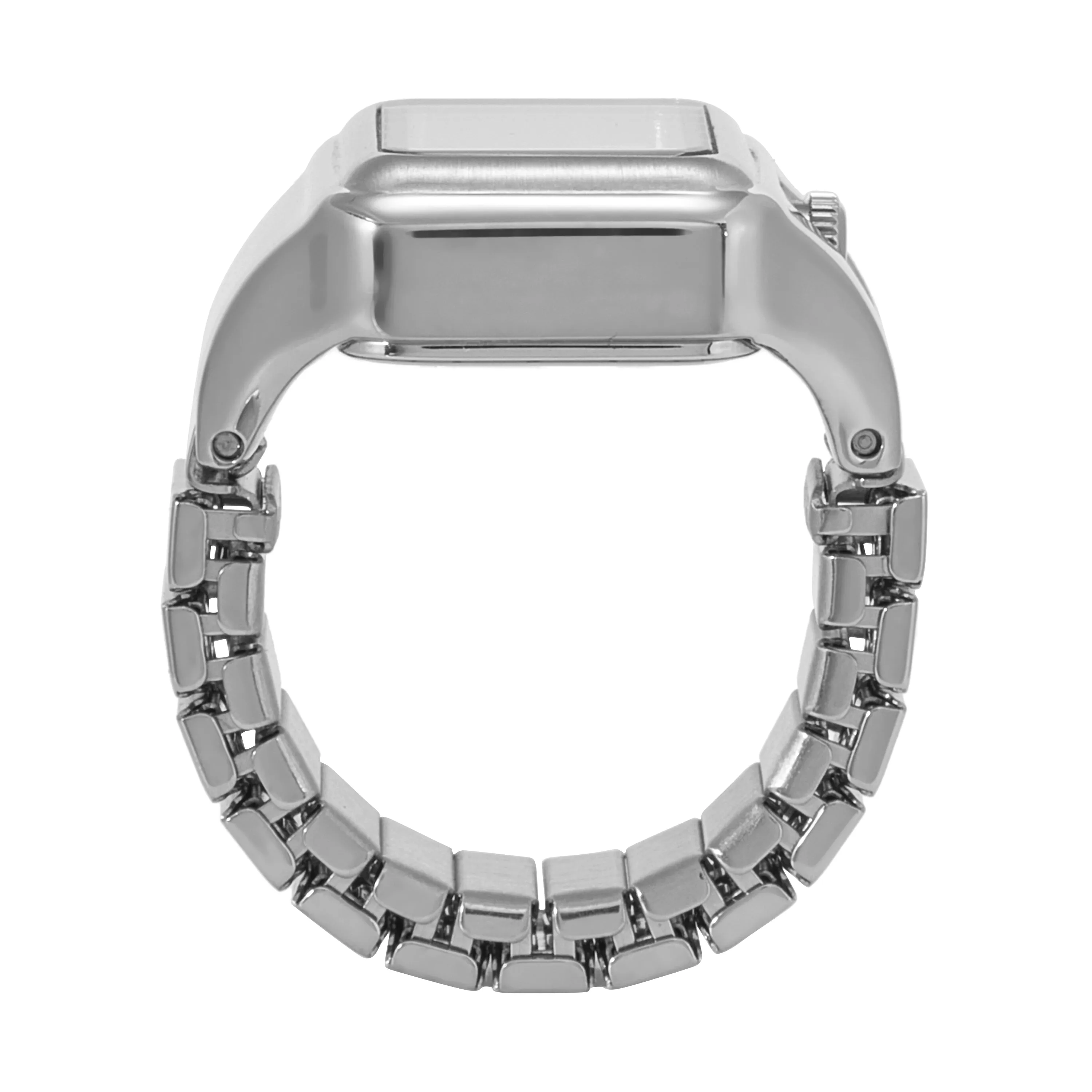 Fossil Elegant Raquel Watch Ring - Stainless Steel with Two-Hand Movement ES5344
