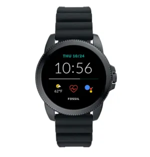 FOSSIL GEN 5E SMARTWATCH BLACK SILICONE (2021)