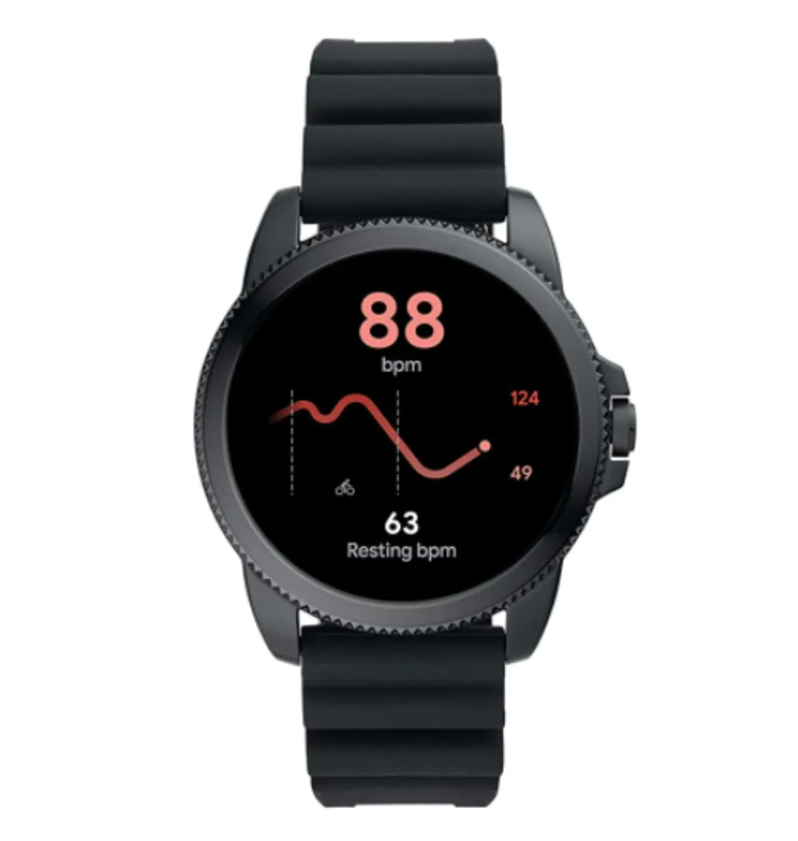 FOSSIL GEN 5E SMARTWATCH BLACK SILICONE (2021)