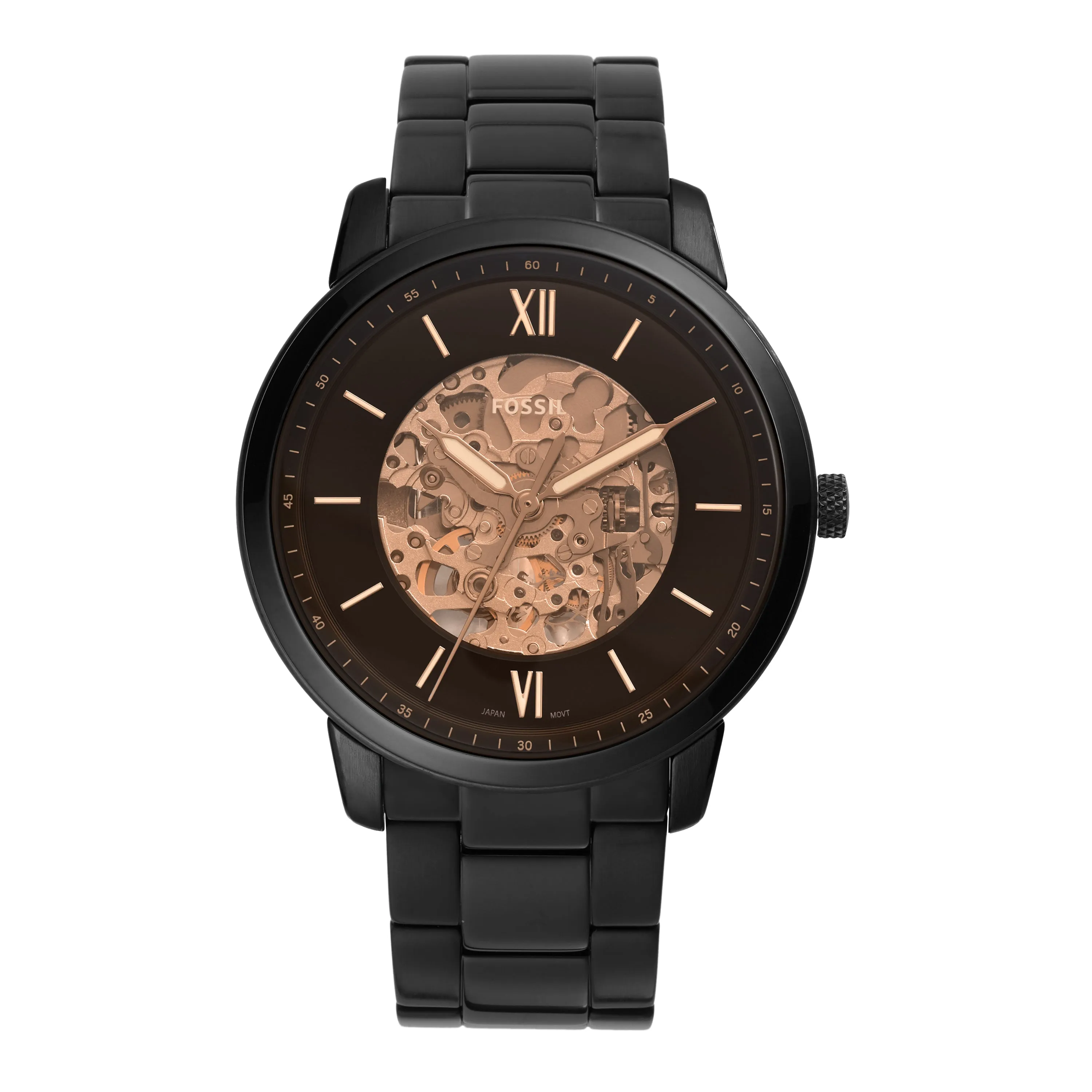Fossil Neutra Black Stainless Steel Men's Watch ME3183