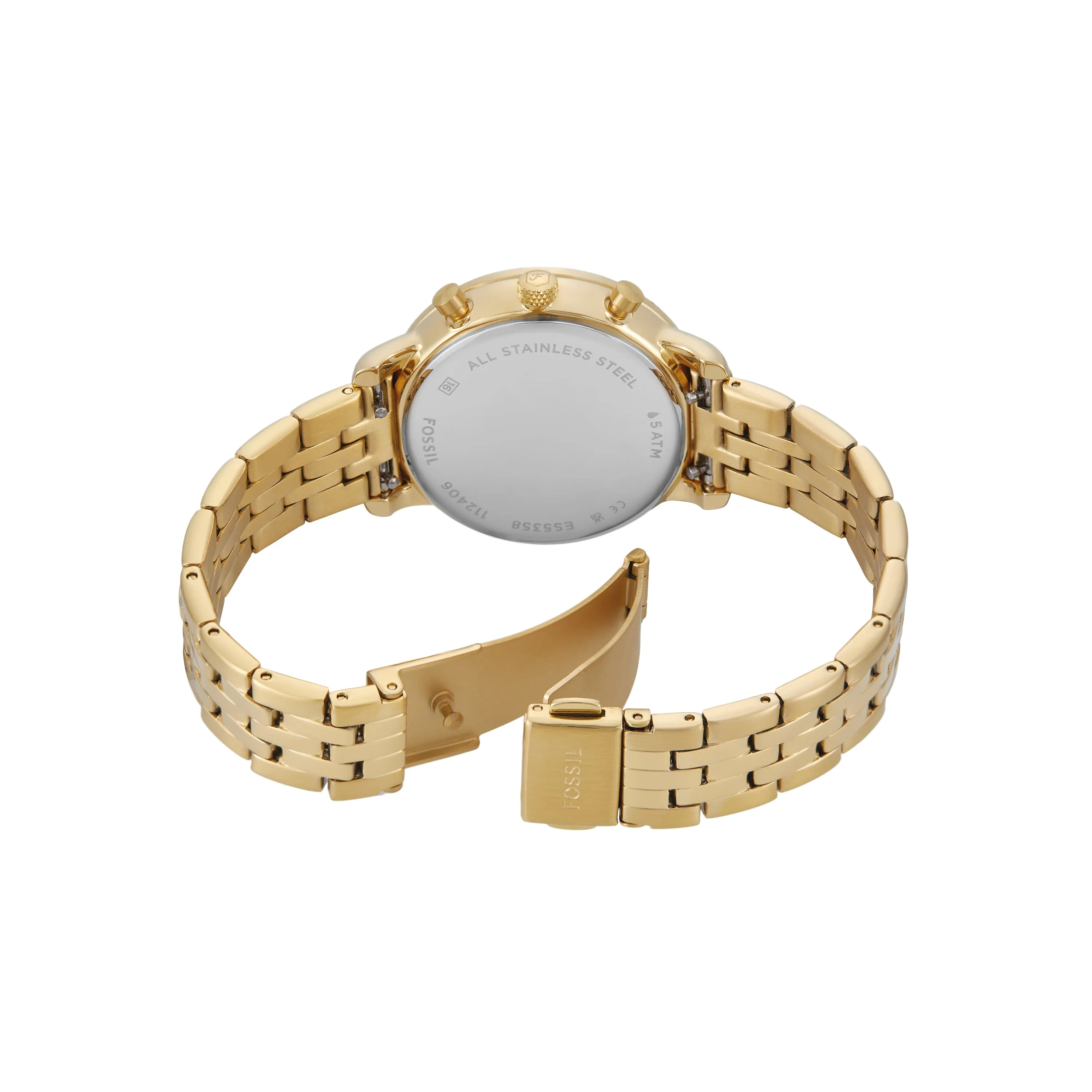 Fossil Neutra Chronograph Gold Stainless Steel Watch ES5358