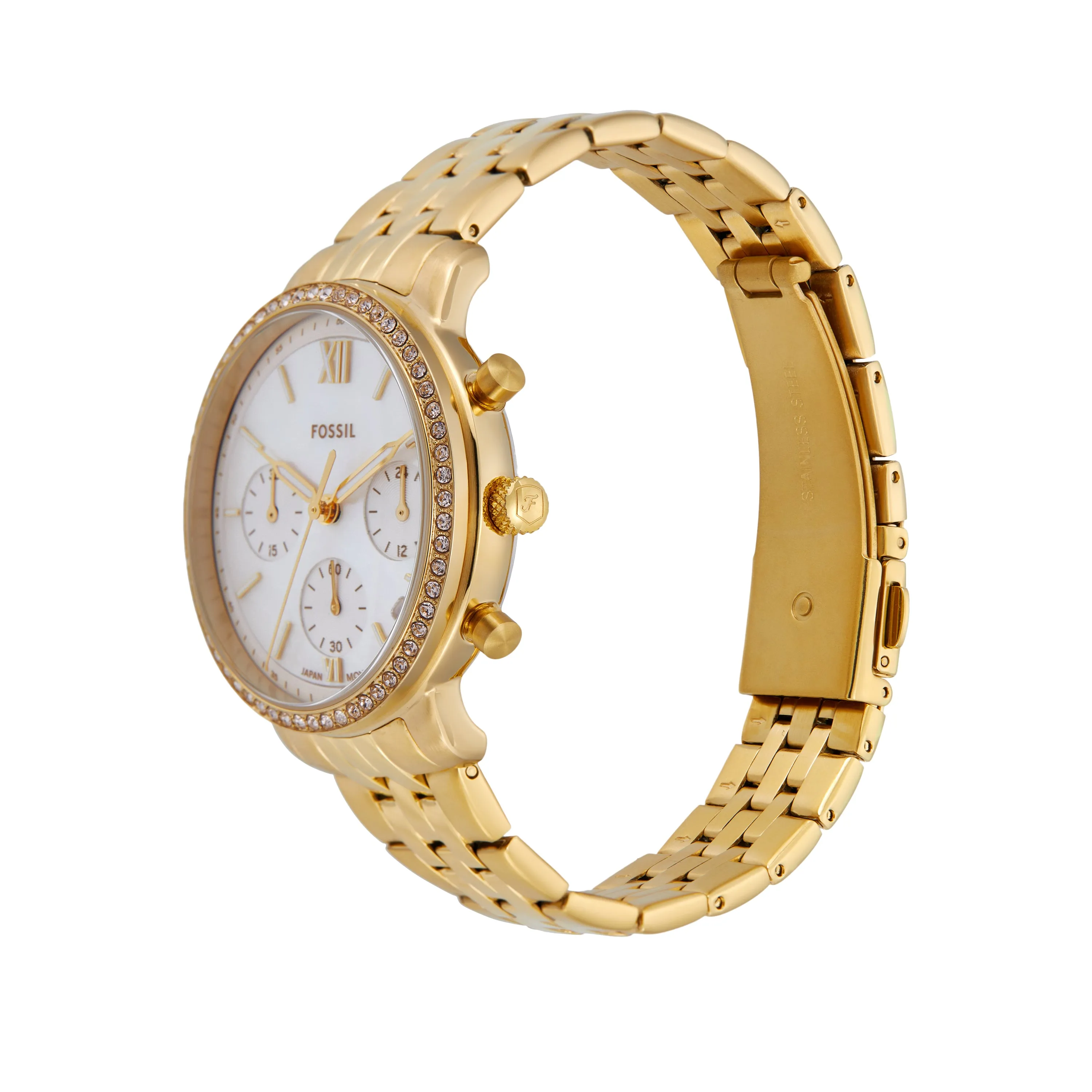 Fossil Neutra Chronograph Gold Stainless Steel Watch ES5358
