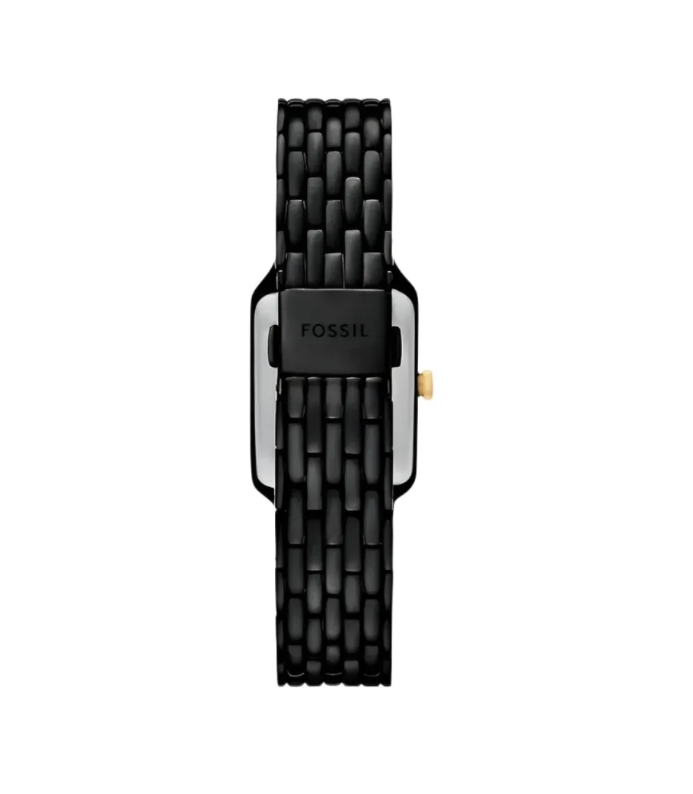 Fossil Raquel Black Stainless Steel Black Dial Watch ES5385