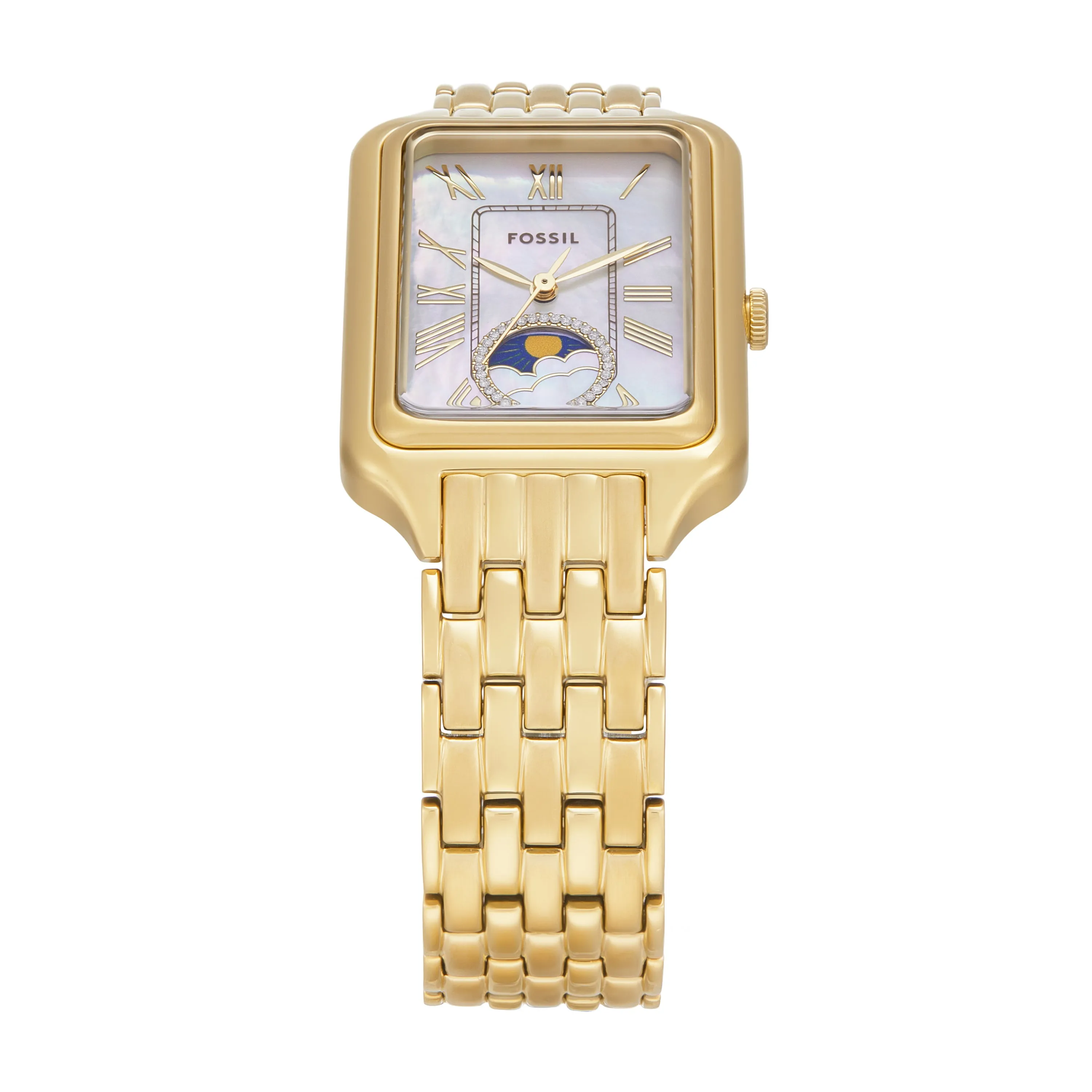 Fossil Raquel Sun Moon Multifunction Gold Stainless Steel Watch ES5398