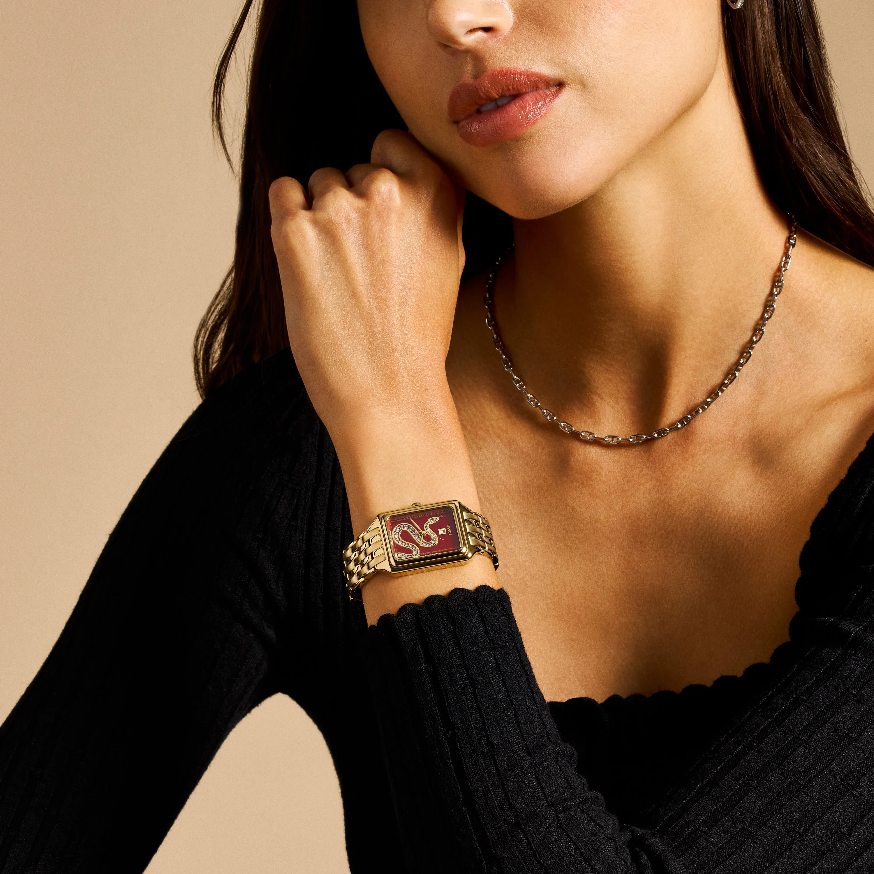 Fossil Raquel Three-Hand Gold Stainless Steel Watch ES5379