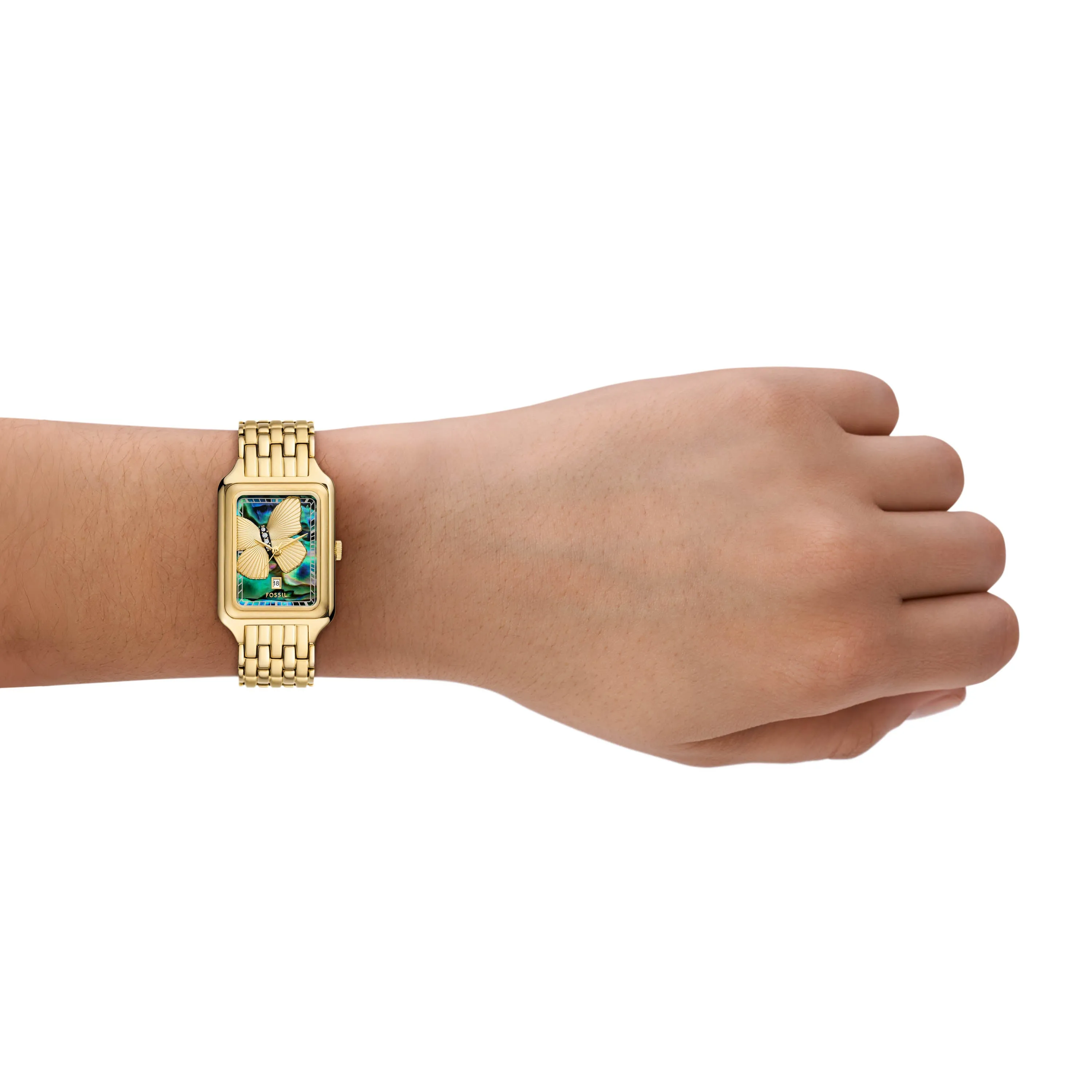 Fossil Raquel Three-Hand Gold Stainless Steel Watch ES5409