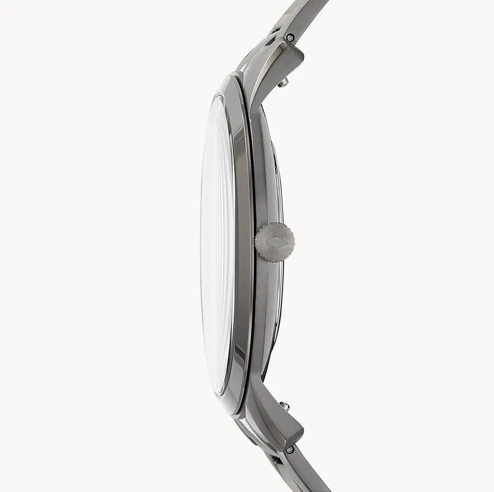 Fossil The Minimalist Three-Hand Smoke Stainless Steel Watch (FS5459) Men