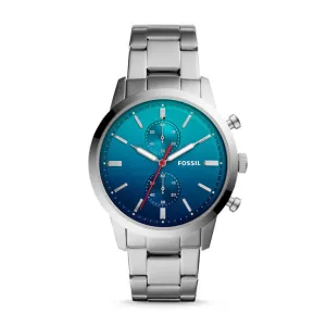 Fossil Townsman 44 MM Quartz Stainless Steel Casual Watch Silver (FS5434) Men