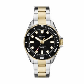 Fossil Men's Dalton Three-Hand, Two-Tone Stainless Steel Watch
