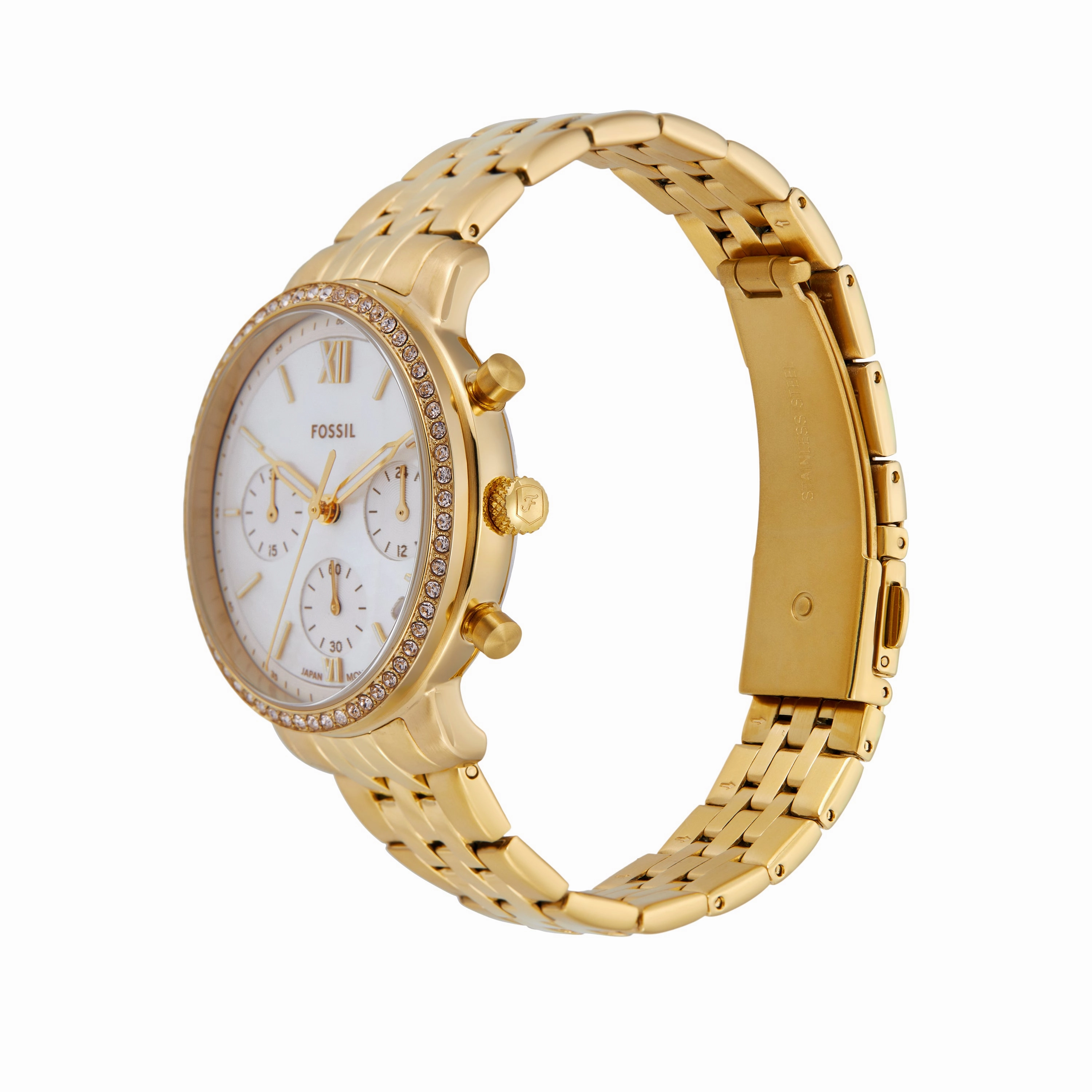 Fossil Neutra Chronograph Gold Stainless Steel Watch ES5358