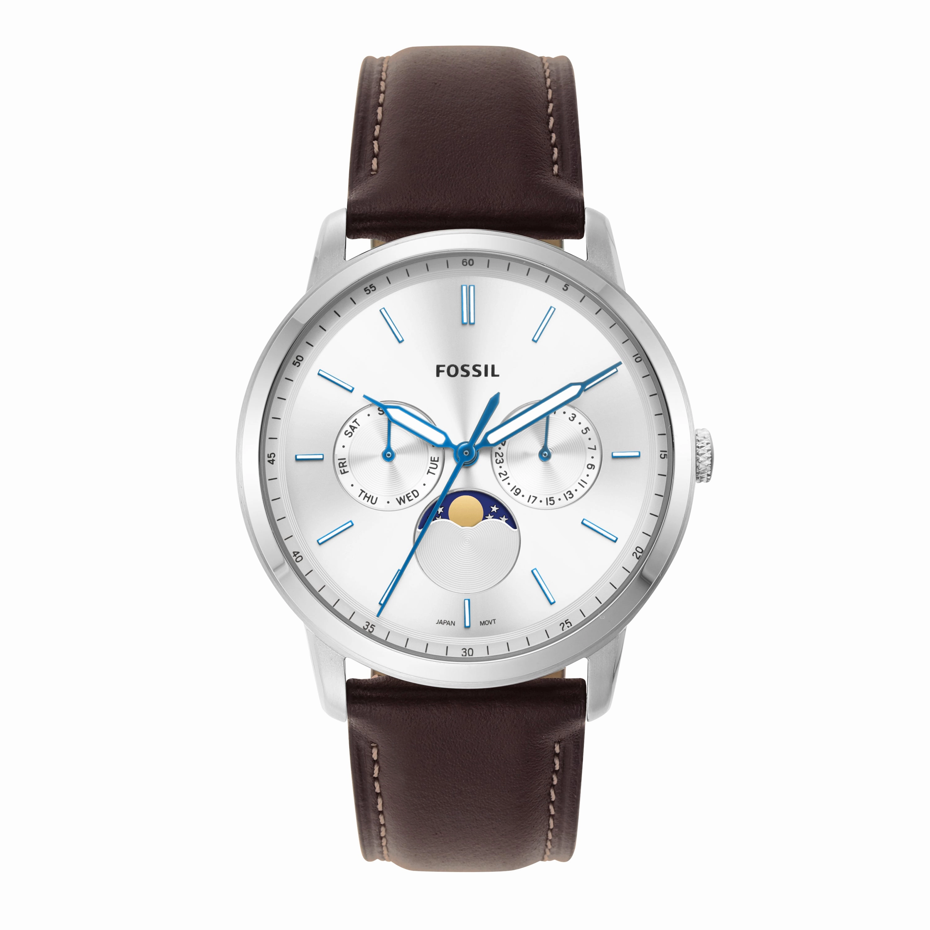Fossil Neutra Minimalist Moonphase Sunday Dail Men's Watch FS5905