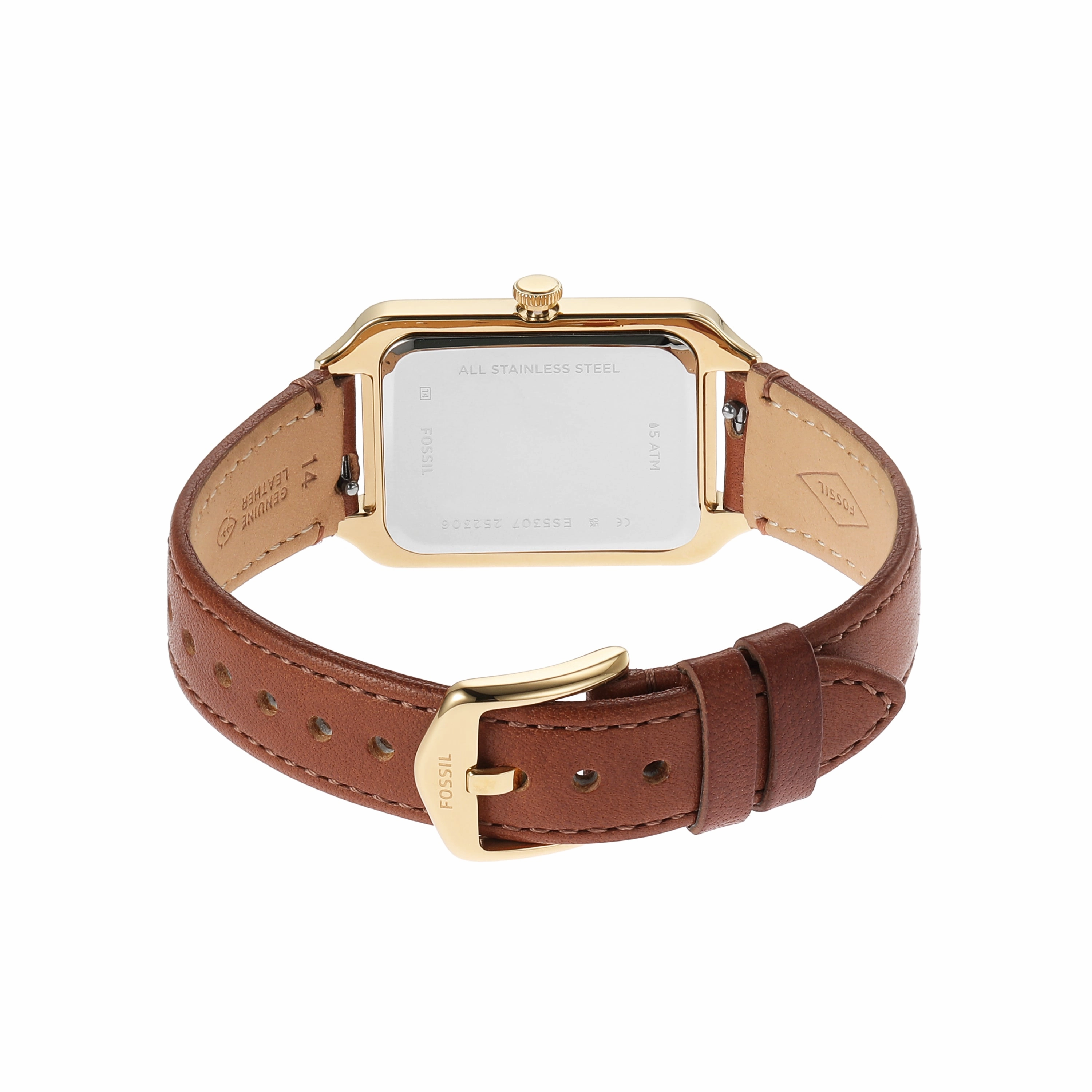 Fossil Raquel Brown Leather Band Mother of Pearl Dial Womens Watch ES5307