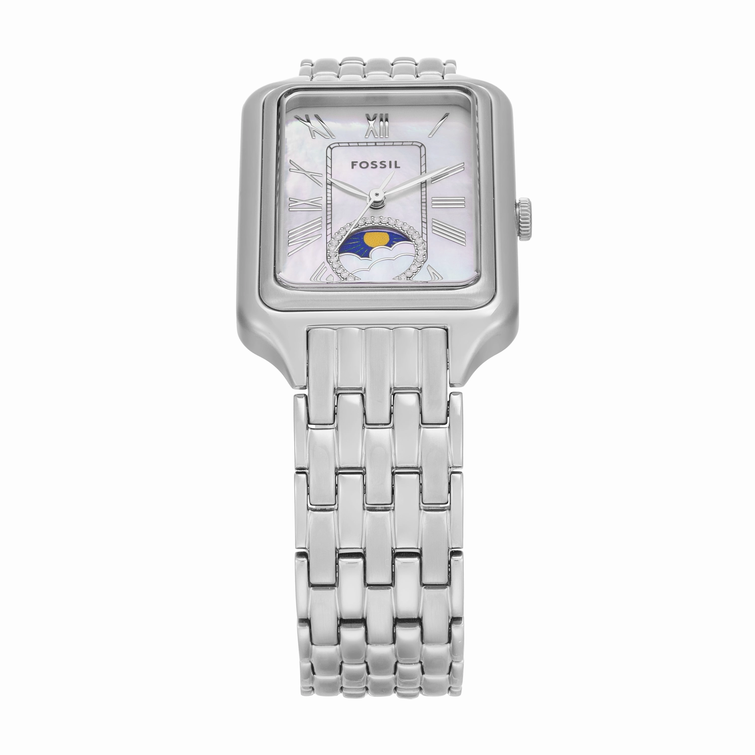Fossil Raquel Sun Moon Multifunction Stainless Steel Watch ES5400