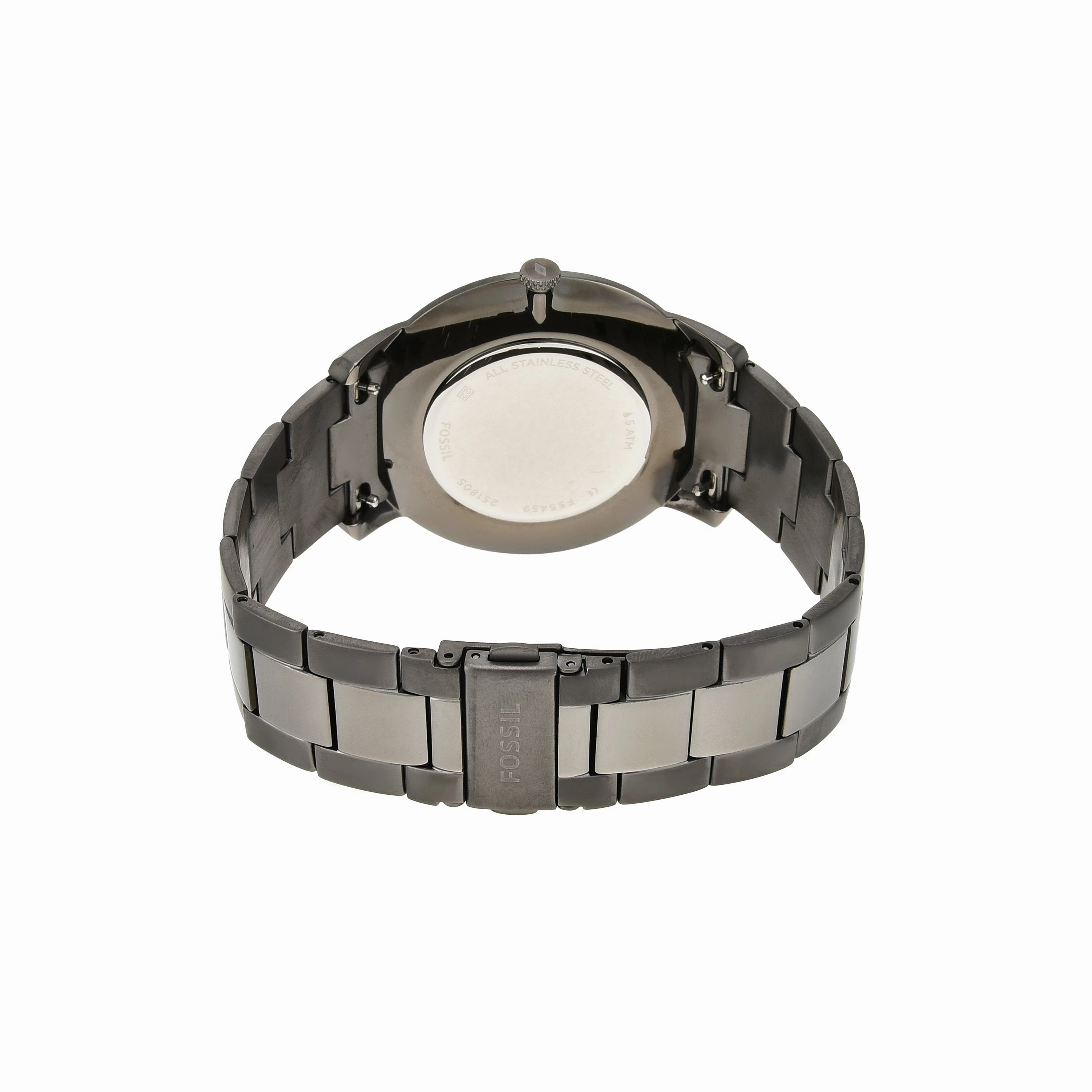 Fossil The Minimalist Grey Dial Stainless Steel Band Mens Watch FS5459