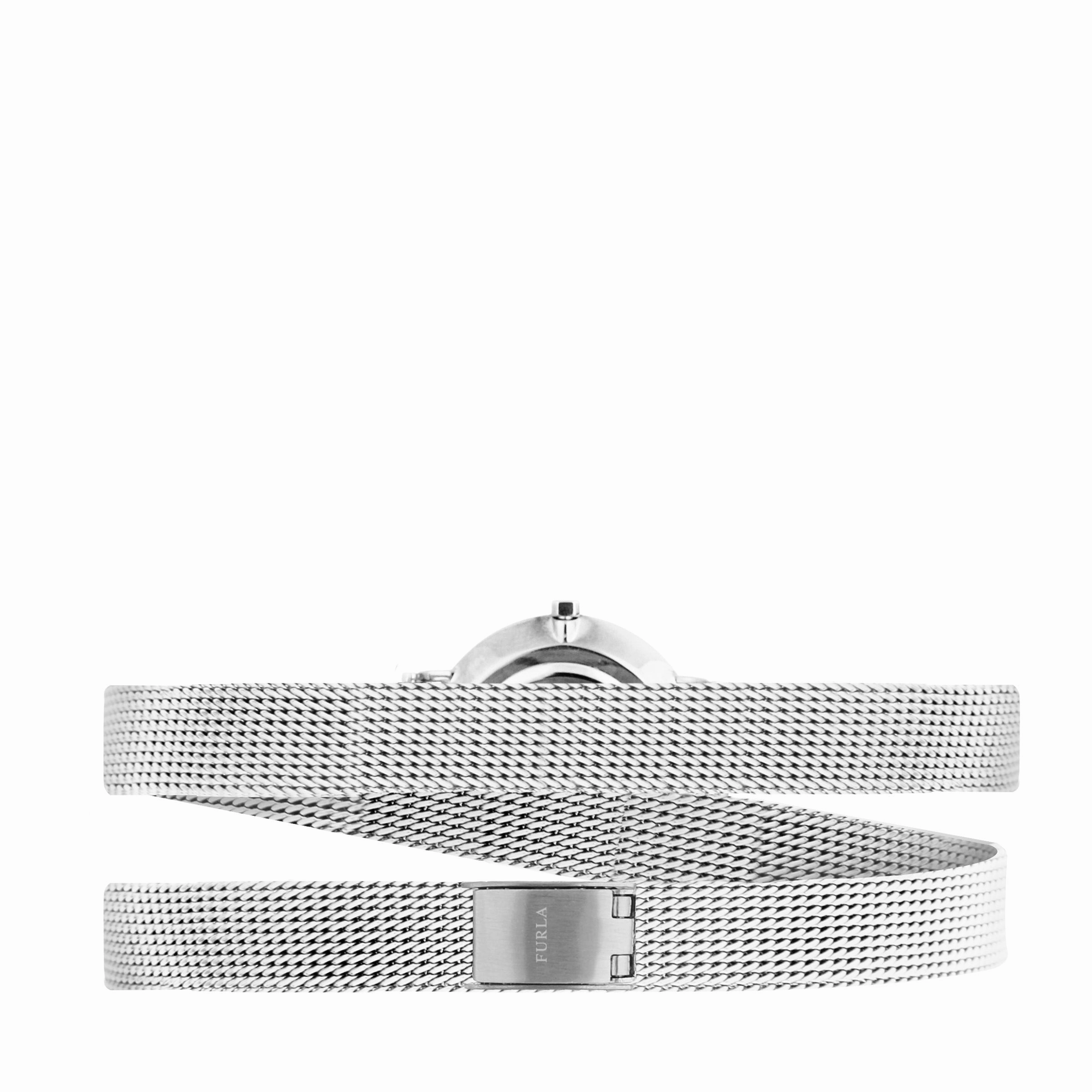 Furla Women's Vittoria Silver Dial Stainless Steel Watch