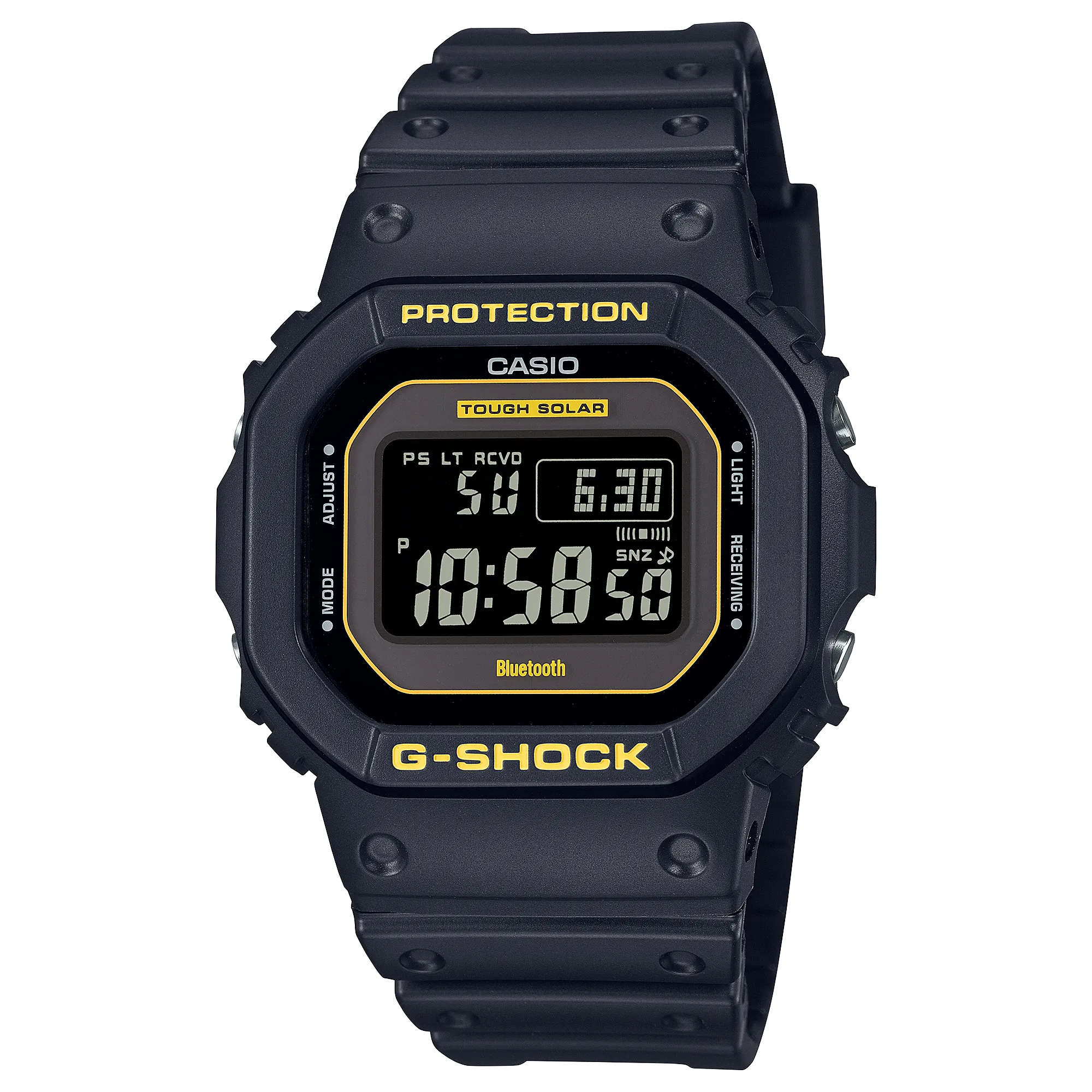 G-Shock Digital Caution Black Resin Band Watch GWB5600CY-1D