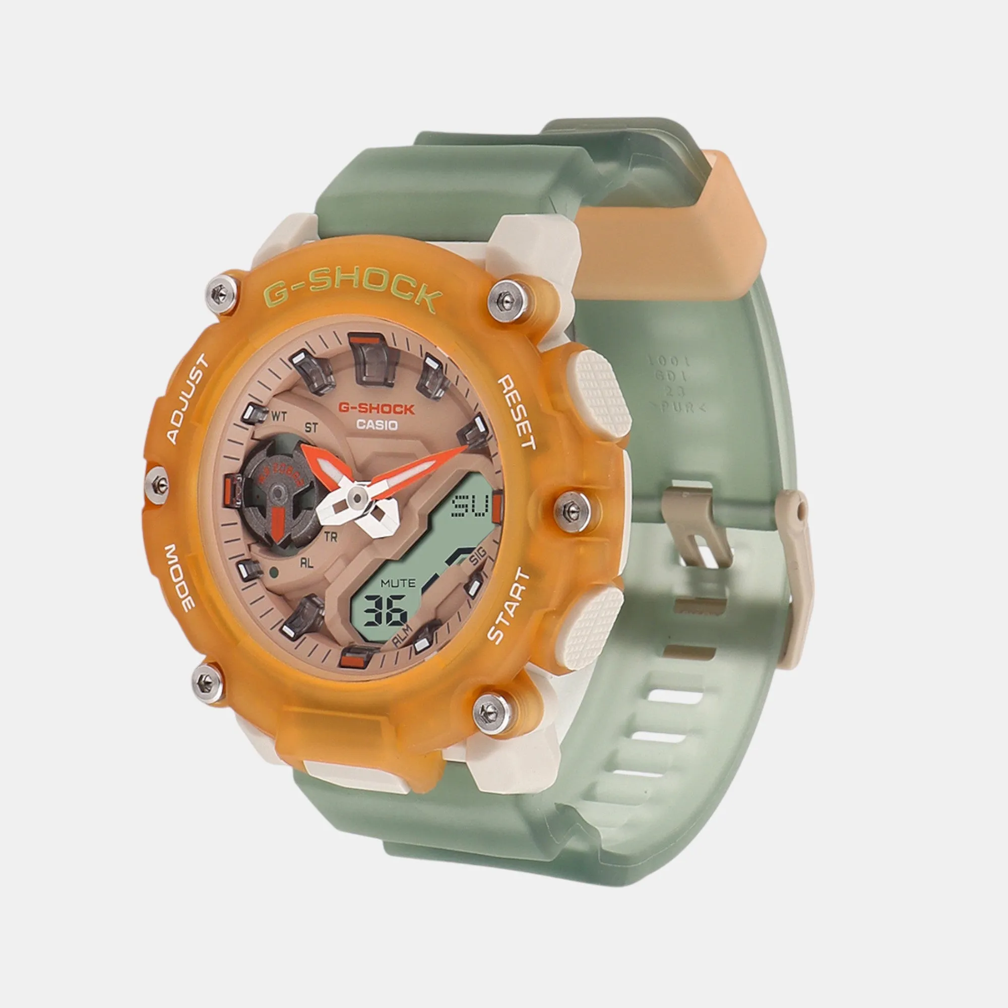 G-Shock Women Quartz Orange Dial Analog-Digital Resin Watch GMA-S2200PE-5ADR G1422