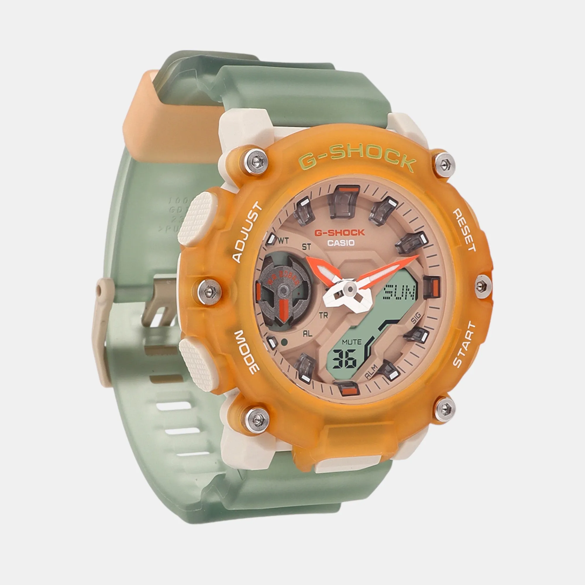 G-Shock Women Quartz Orange Dial Analog-Digital Resin Watch GMA-S2200PE-5ADR G1422