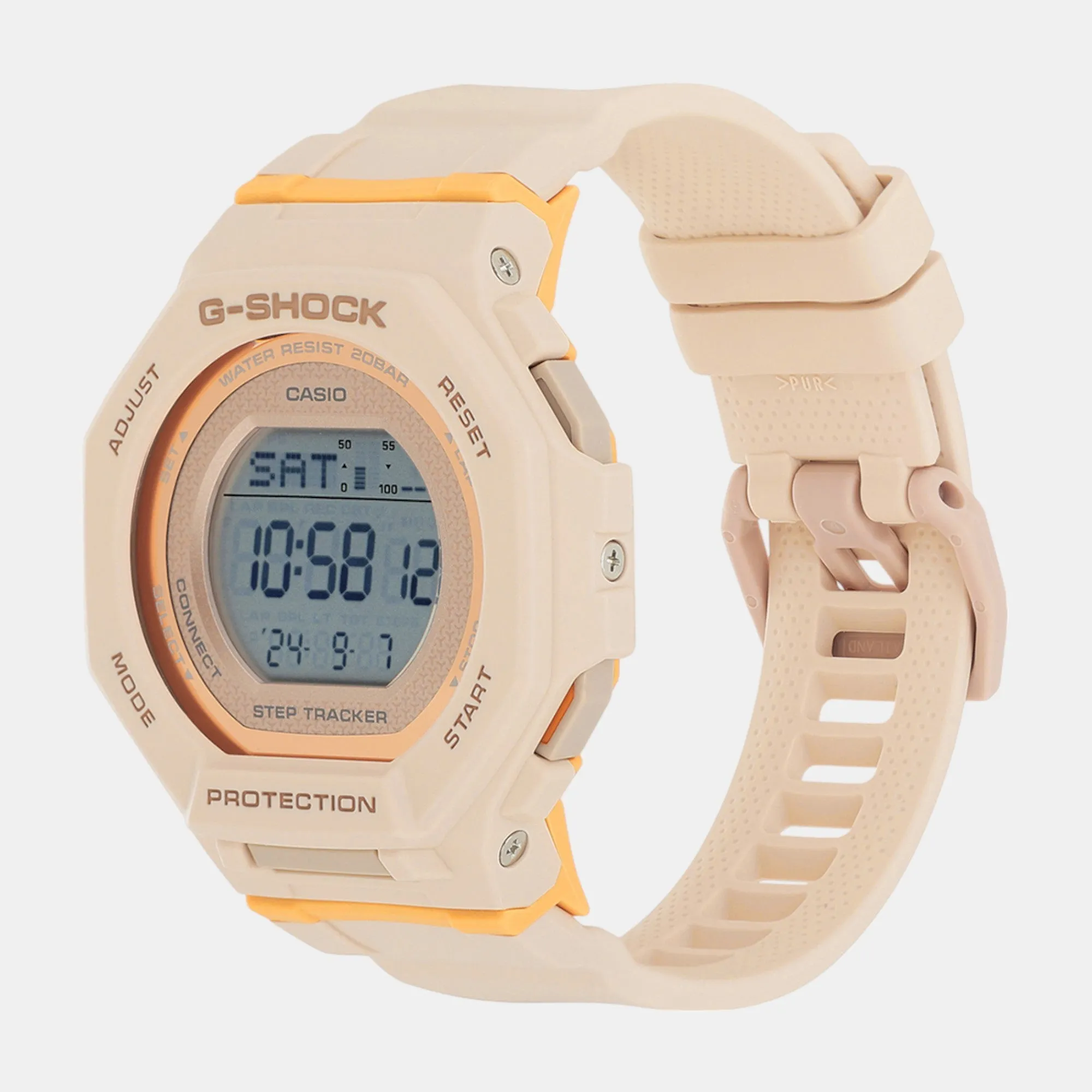 G-Shock Women Quartz Orange Dial Digital Resin Watch GMD-B300-4DR G1619