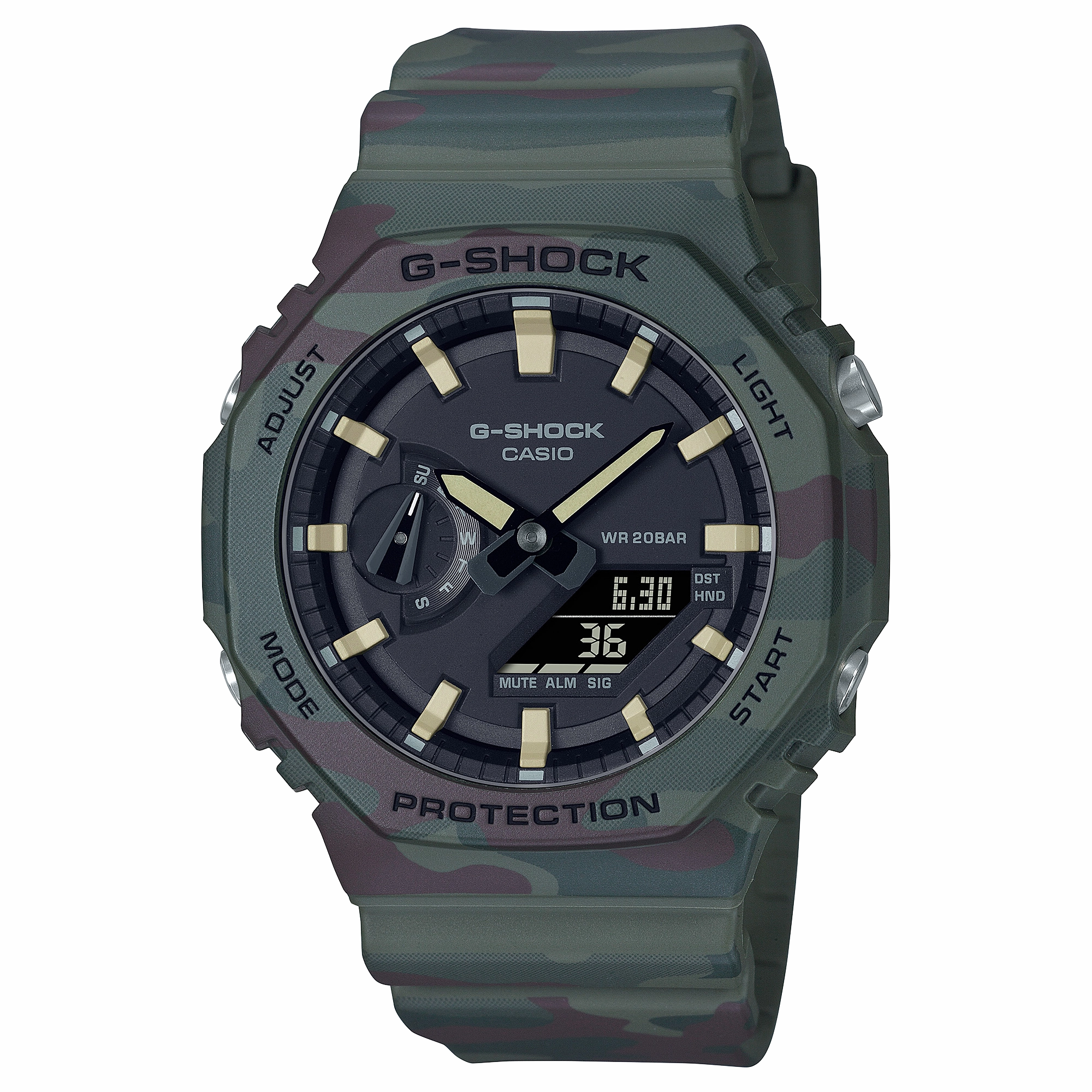 G-Shock 2100 Series Duo Digital Wild Explorer Mens Watch GAE2100WE-3A