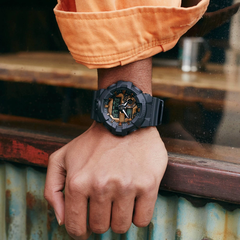 G-Shock Analog-Digital GA-700 Series Black/ Sepia Dial, GA700RC-1A