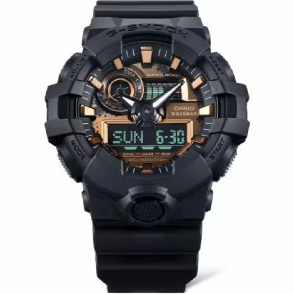 G-Shock Analog-Digital GA-700 Series Black/ Sepia Dial, GA700RC-1A