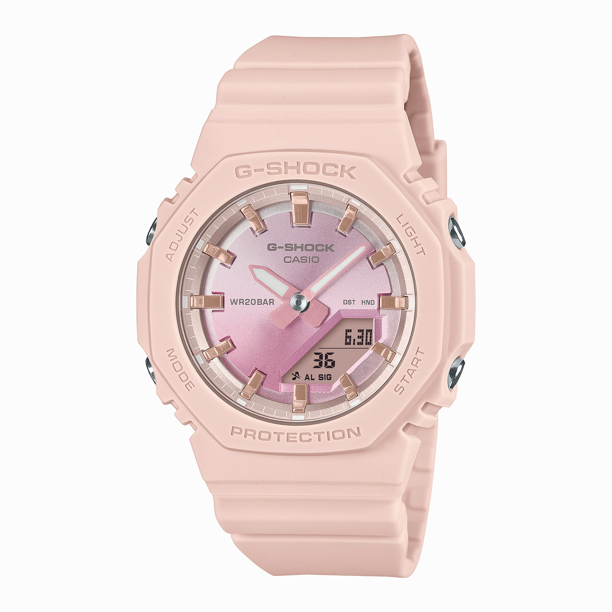 G-Shock Analog Digital Pink Resin Band Watch GMAP2100SG-4A