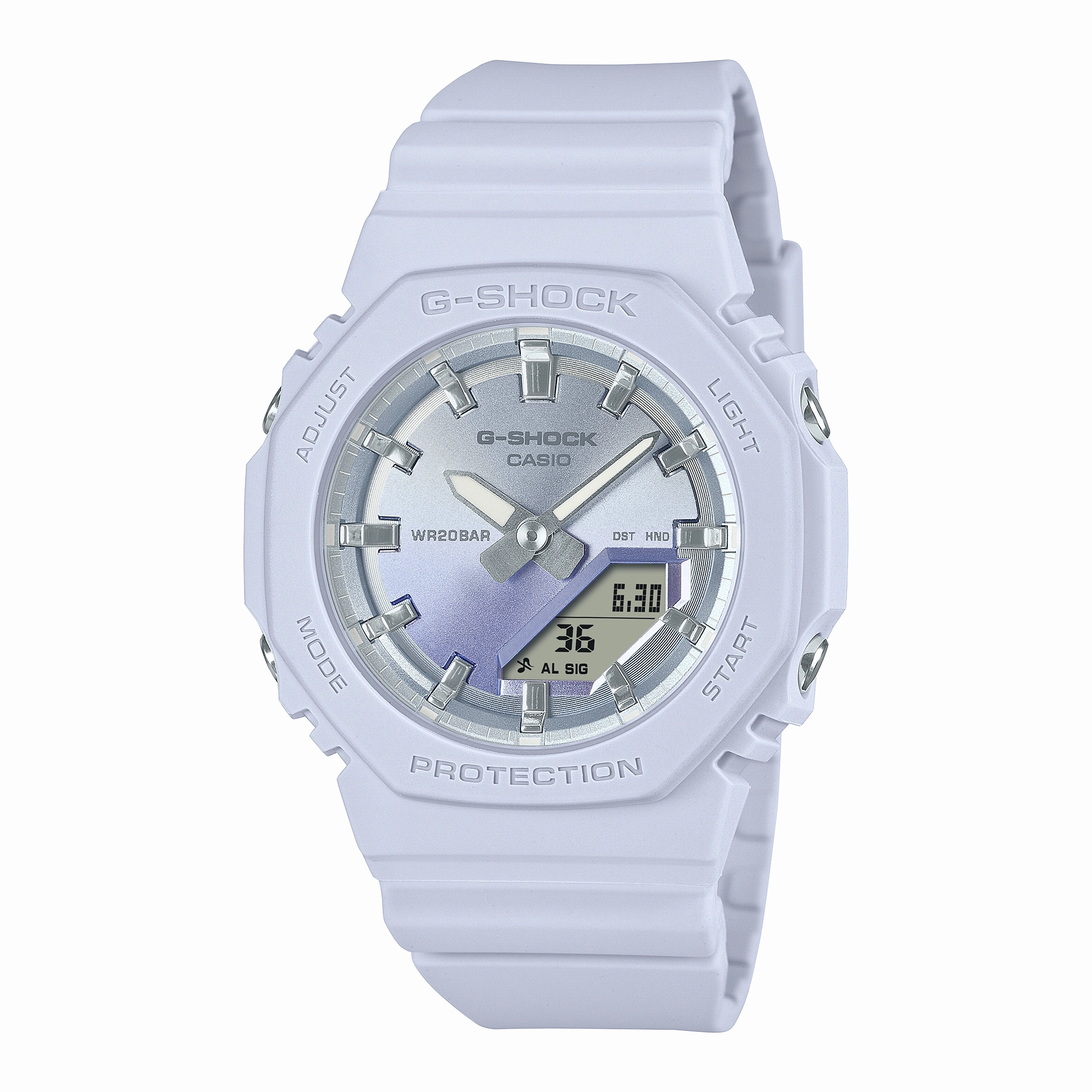 G-Shock Analog Digital White Resin Band Watch GMAP2100SG-2A