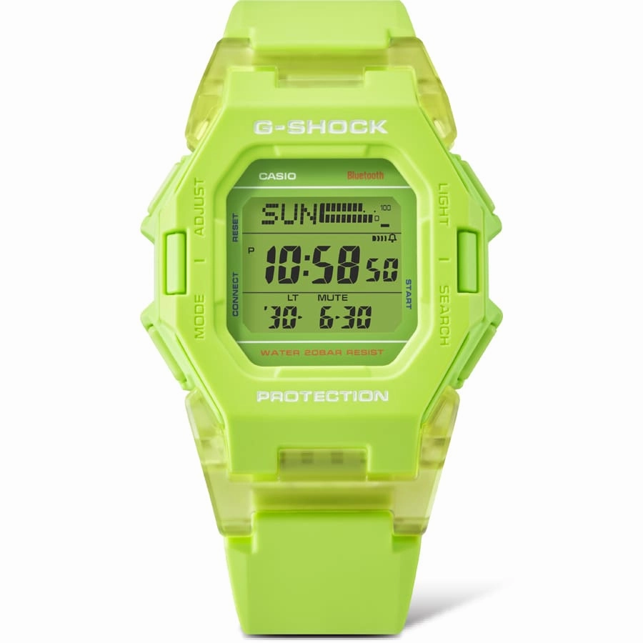 G-Shock Digital Green Resin Band Watch GDB500S-3D
