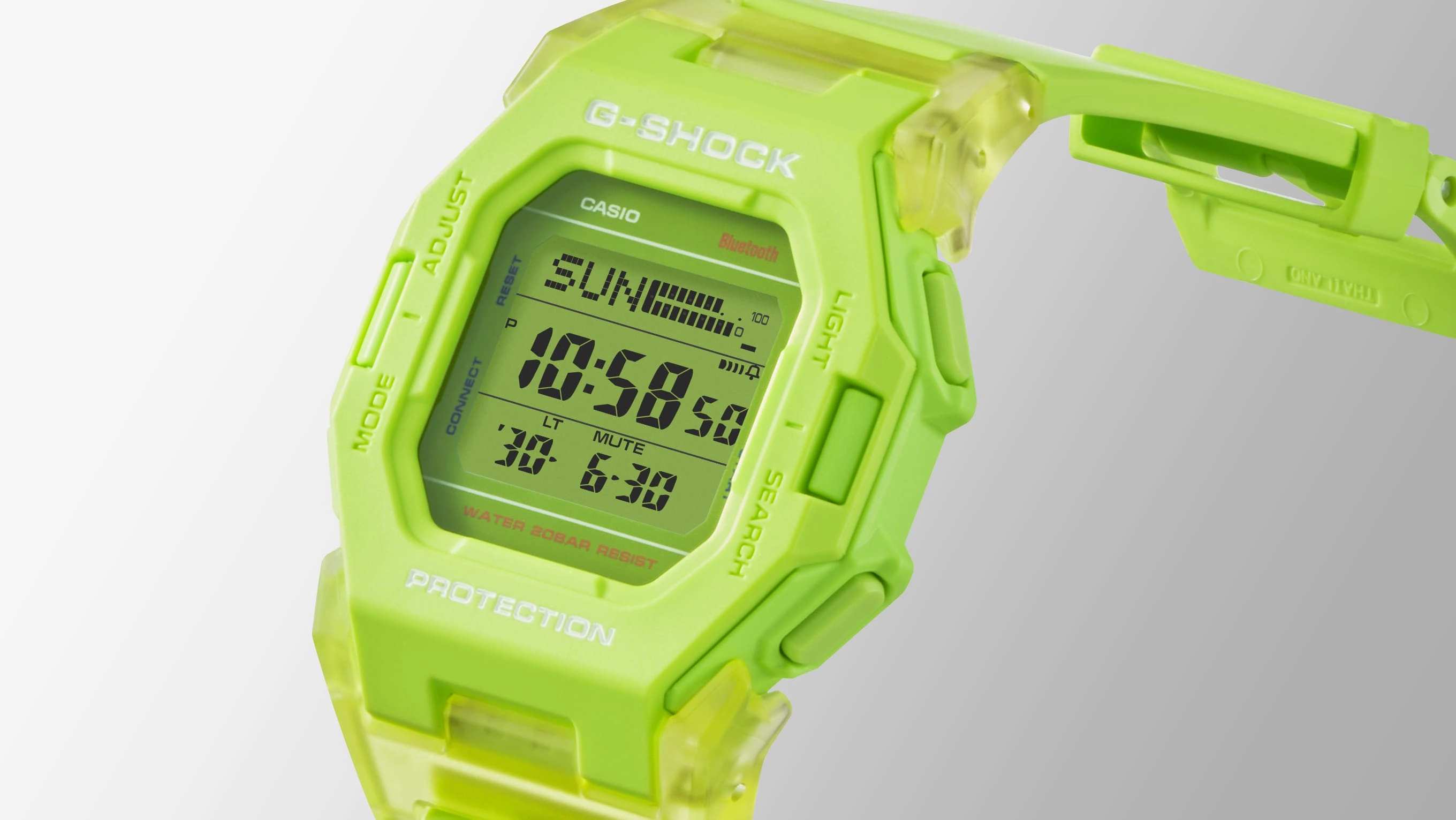 G-Shock Digital Green Resin Band Watch GDB500S-3D