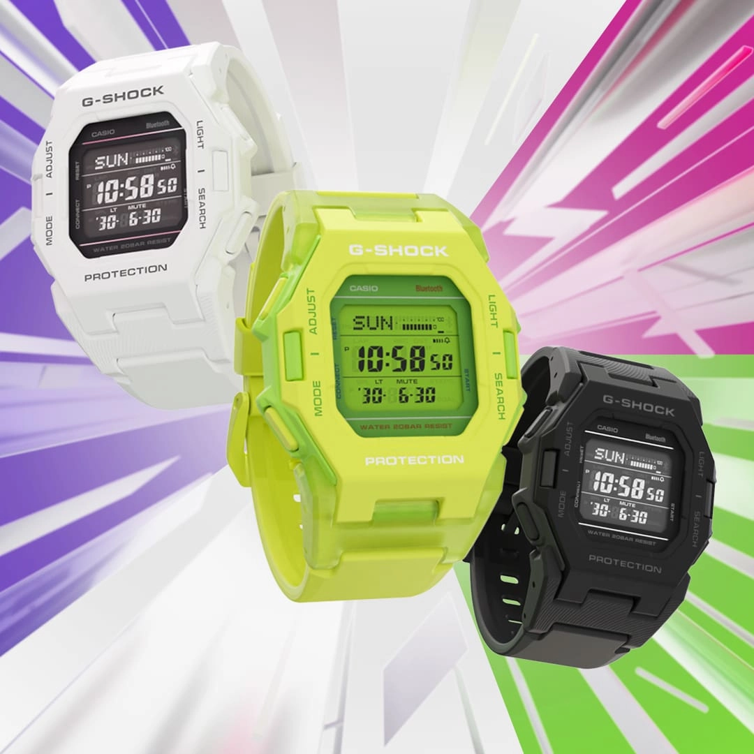 G-Shock Digital White Resin Band Watch GDB500-7D