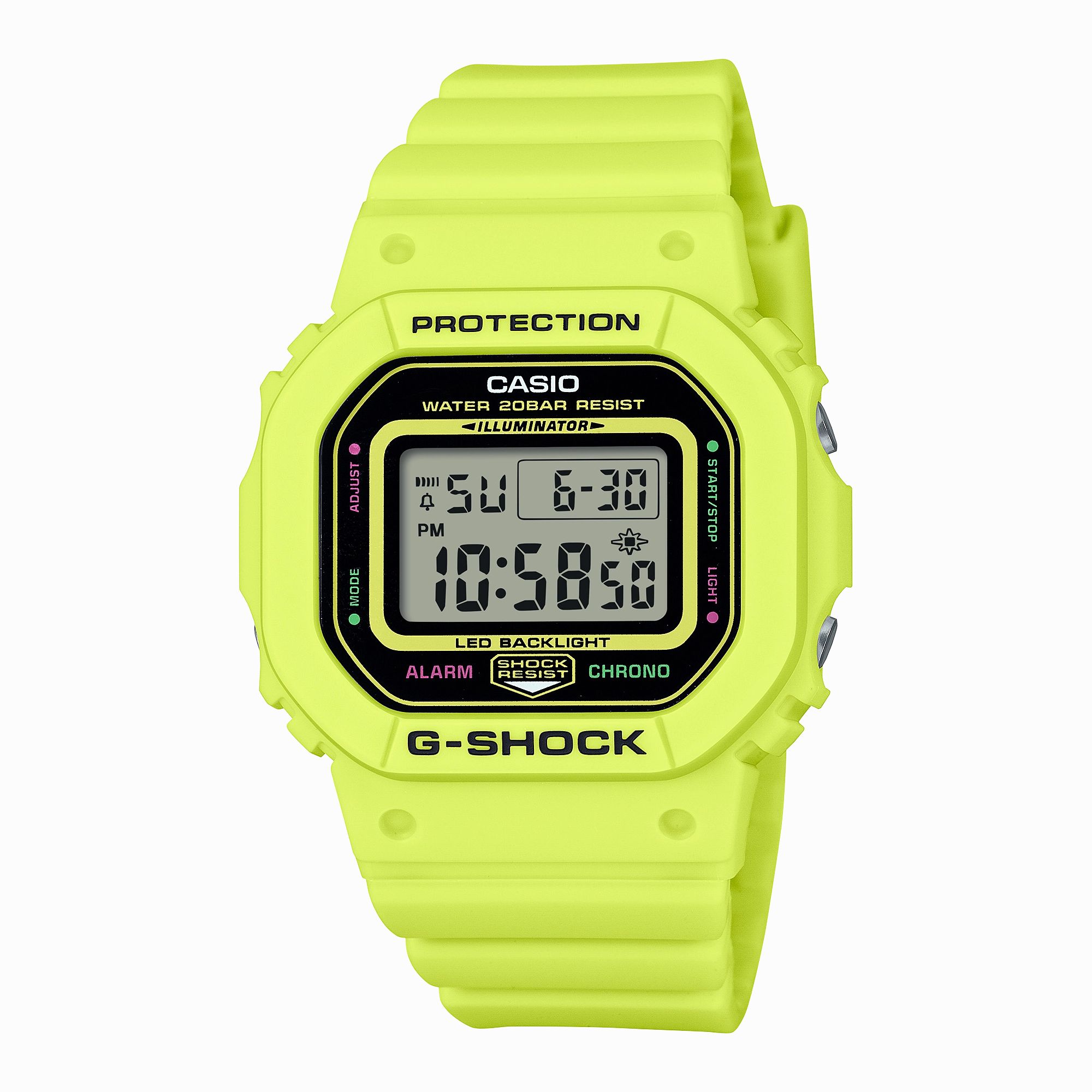 G-Shock Digital Yellow Resin Band Watch GMDS5600EP-9D