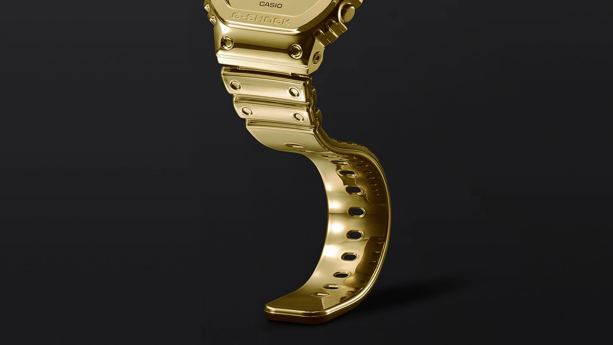 G-Shock G-Steel Gold Dial Stainless Steel Watch GM5600YMG-9D