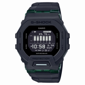 G-Shock GBD-200 Series Black Resin Strap Mens Watch GBD200UU-1D