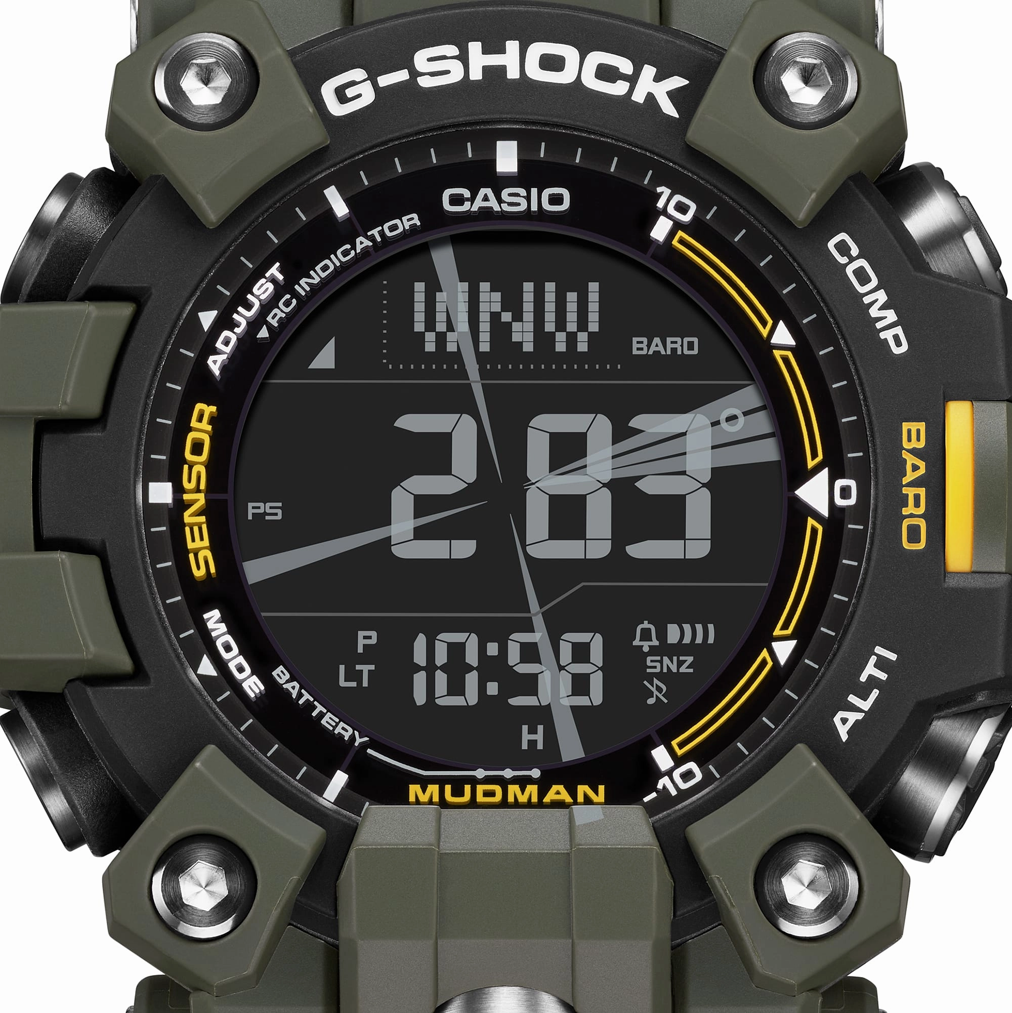 G-Shock Master of G-Land Mudman Green Resin Band Watch GW9500-3D
