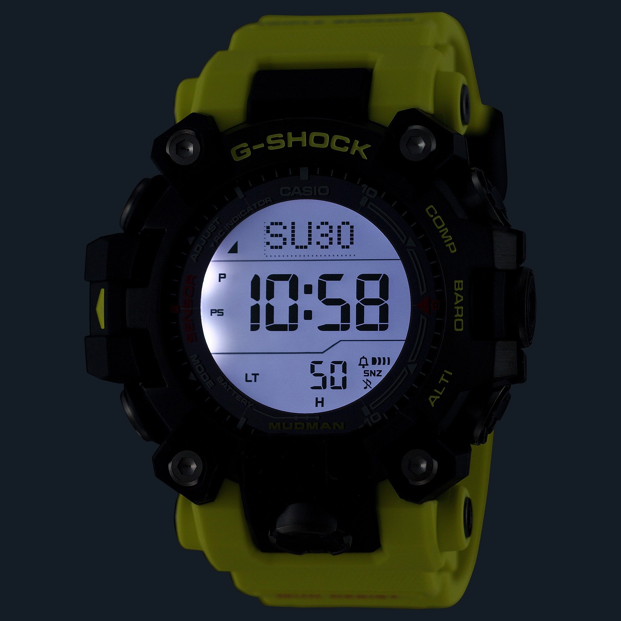 G-Shock Master of G line Grey Dial Green Resin Band Watch GW9500MRY-1A9