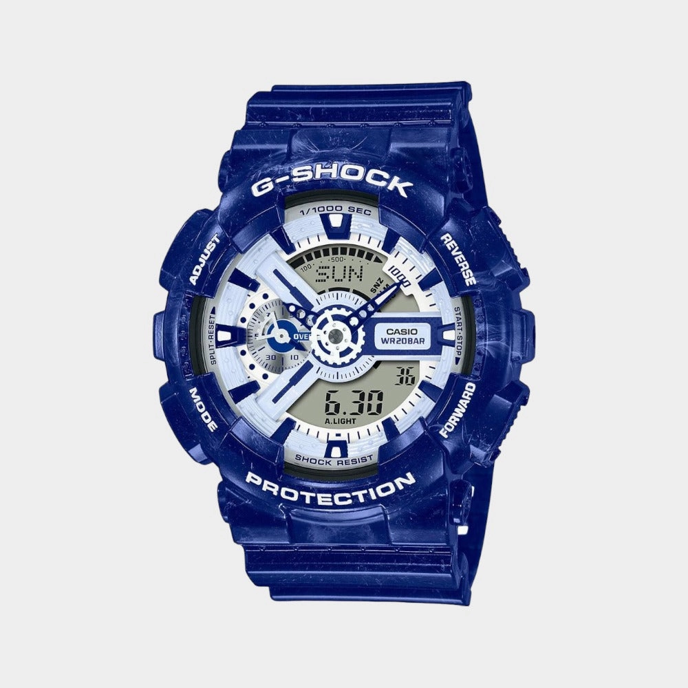 G-Shock Men's Analog-Digital Resin Watch G1258 - GA-110BWP-2ADR
