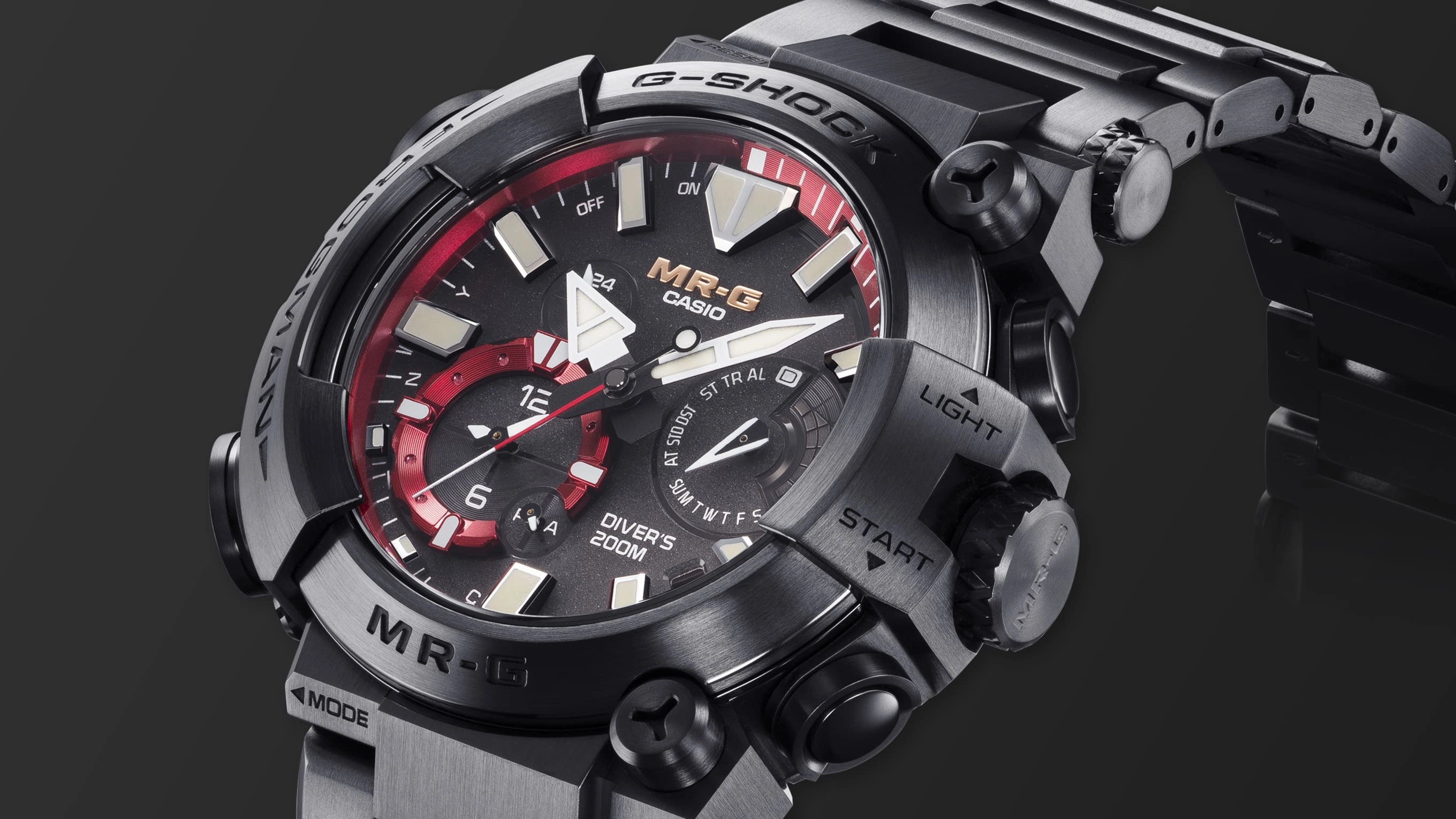 G-Shock MR-G Frogman Black Titanium Watch MRG-BF1000B-1A