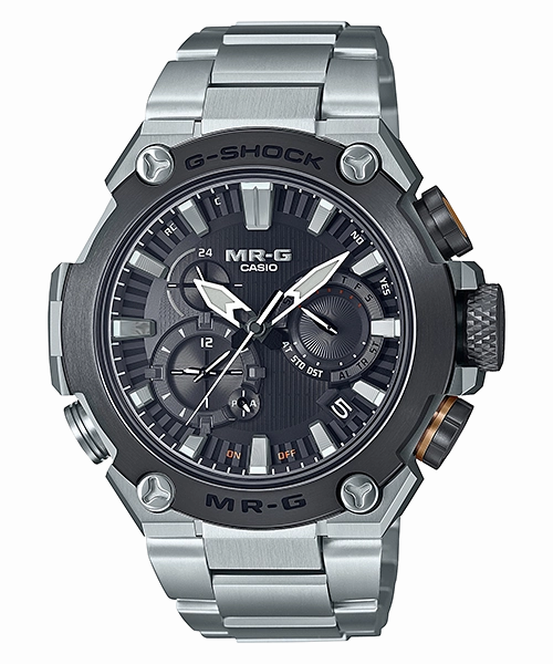 G-Shock MR-G Solar Black Dial Stainless Steel Watch MRGB2000D-1A