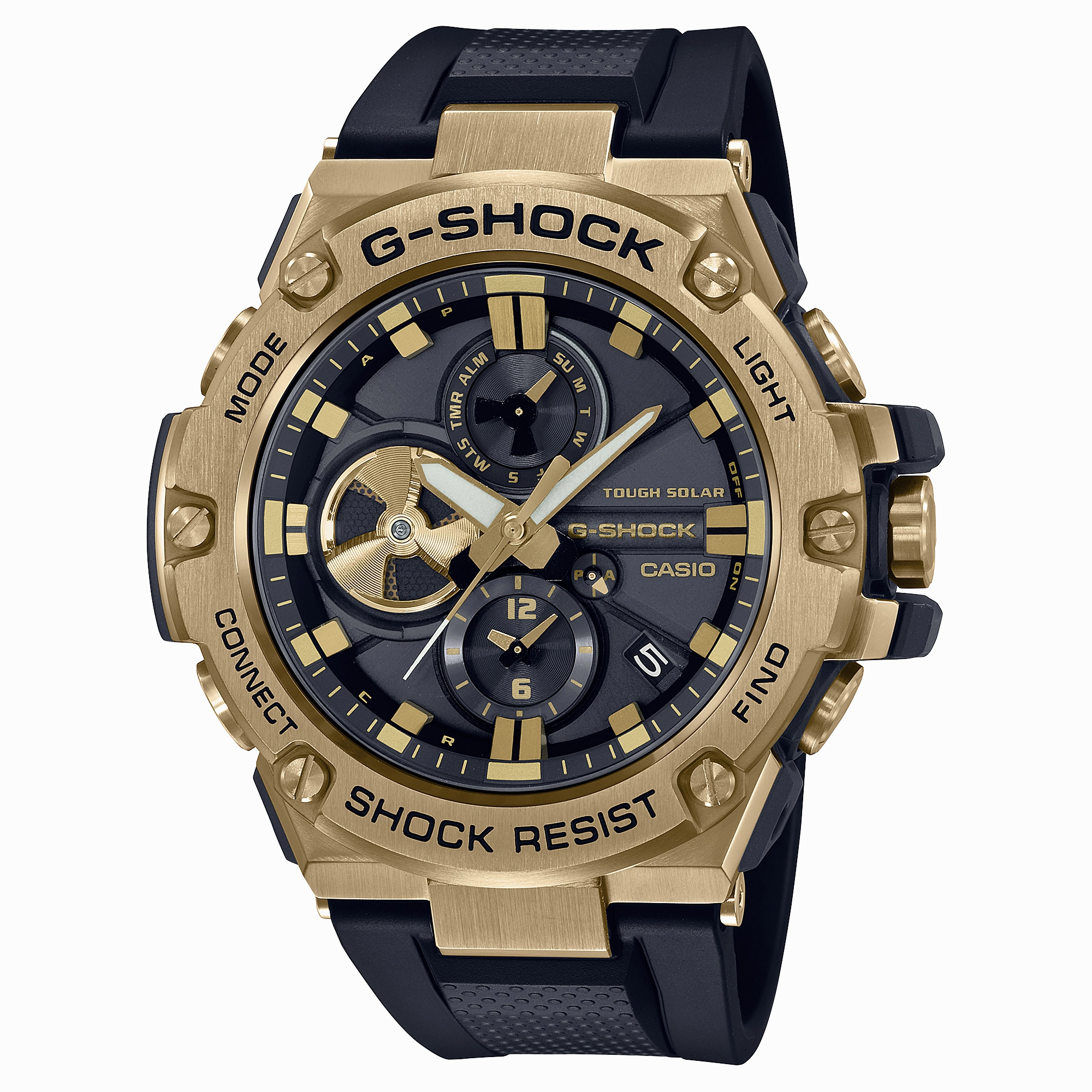 G-Shock Solar Black Resin Band Watch GSTB100GB-1A9