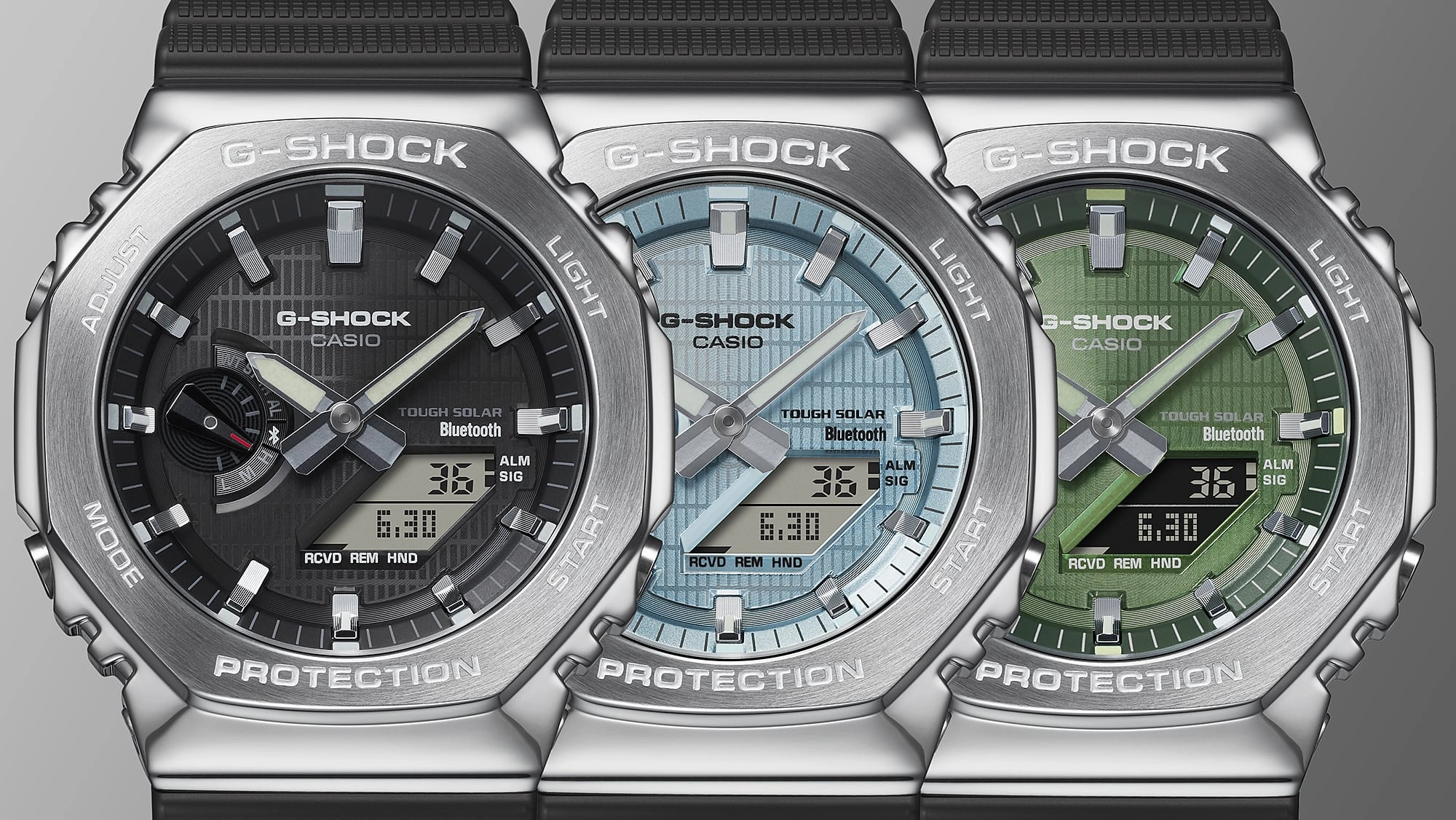 G-Shock Solar Power Black Resin Band Watch GBM2100A-1A3