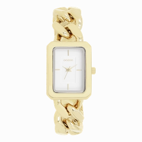 Gold coloured OOZOO watch with chain bracelet - C11272