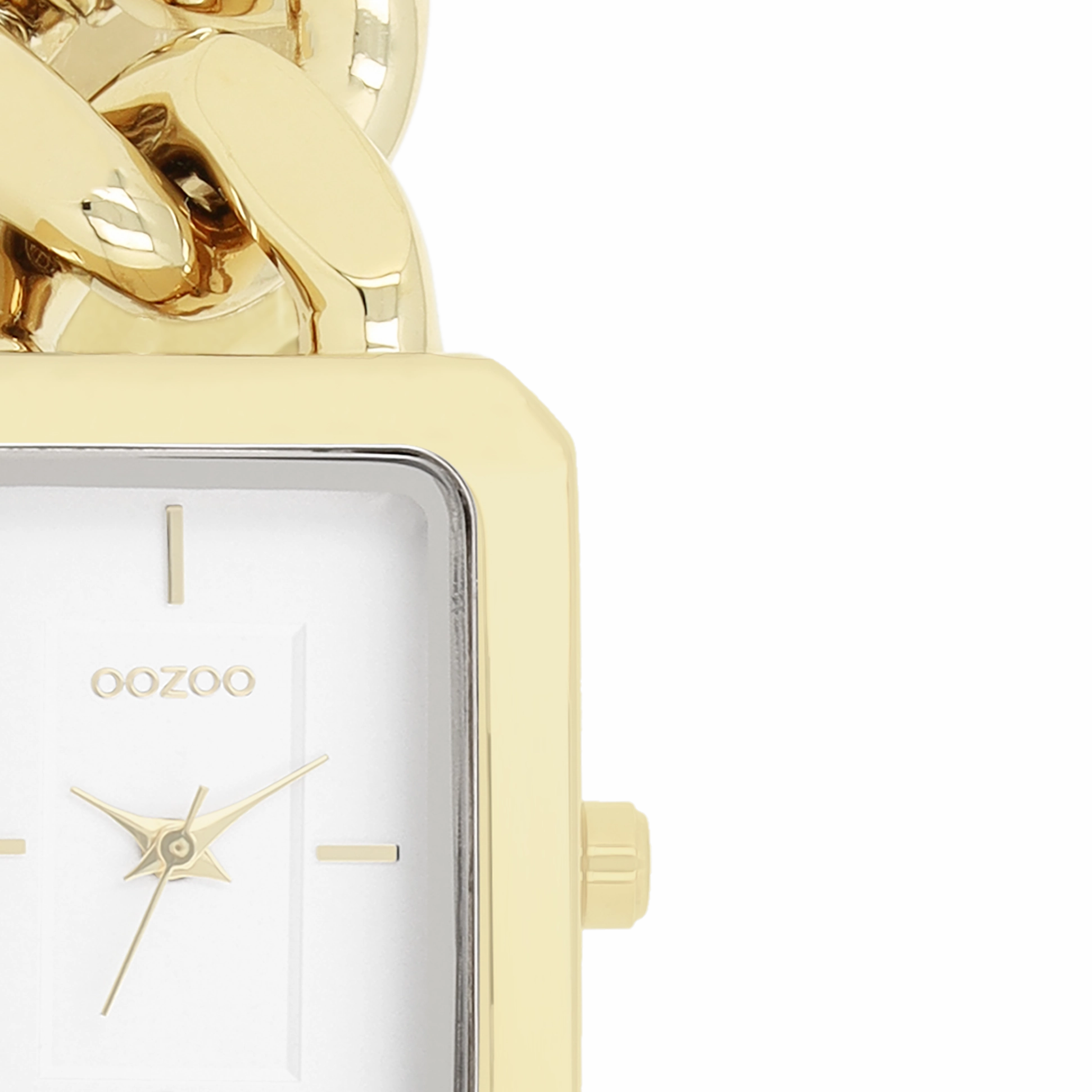 Gold coloured OOZOO watch with chain bracelet - C11272