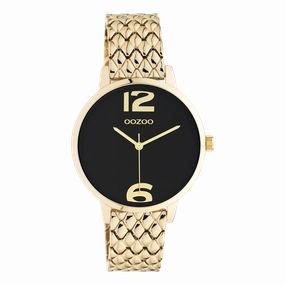 Gold coloured OOZOO watch with stainless steel bracelet - C11023